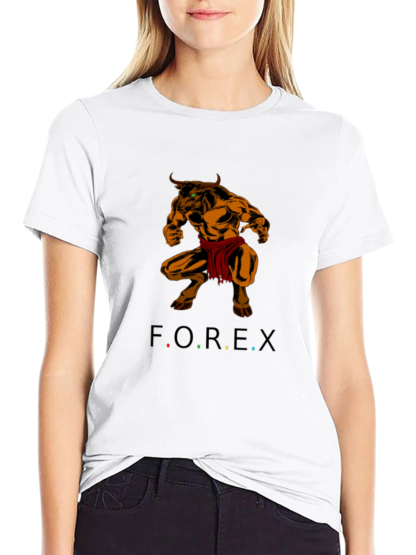 Forex Trading Bull T-Shirt - Black Cotton Tee