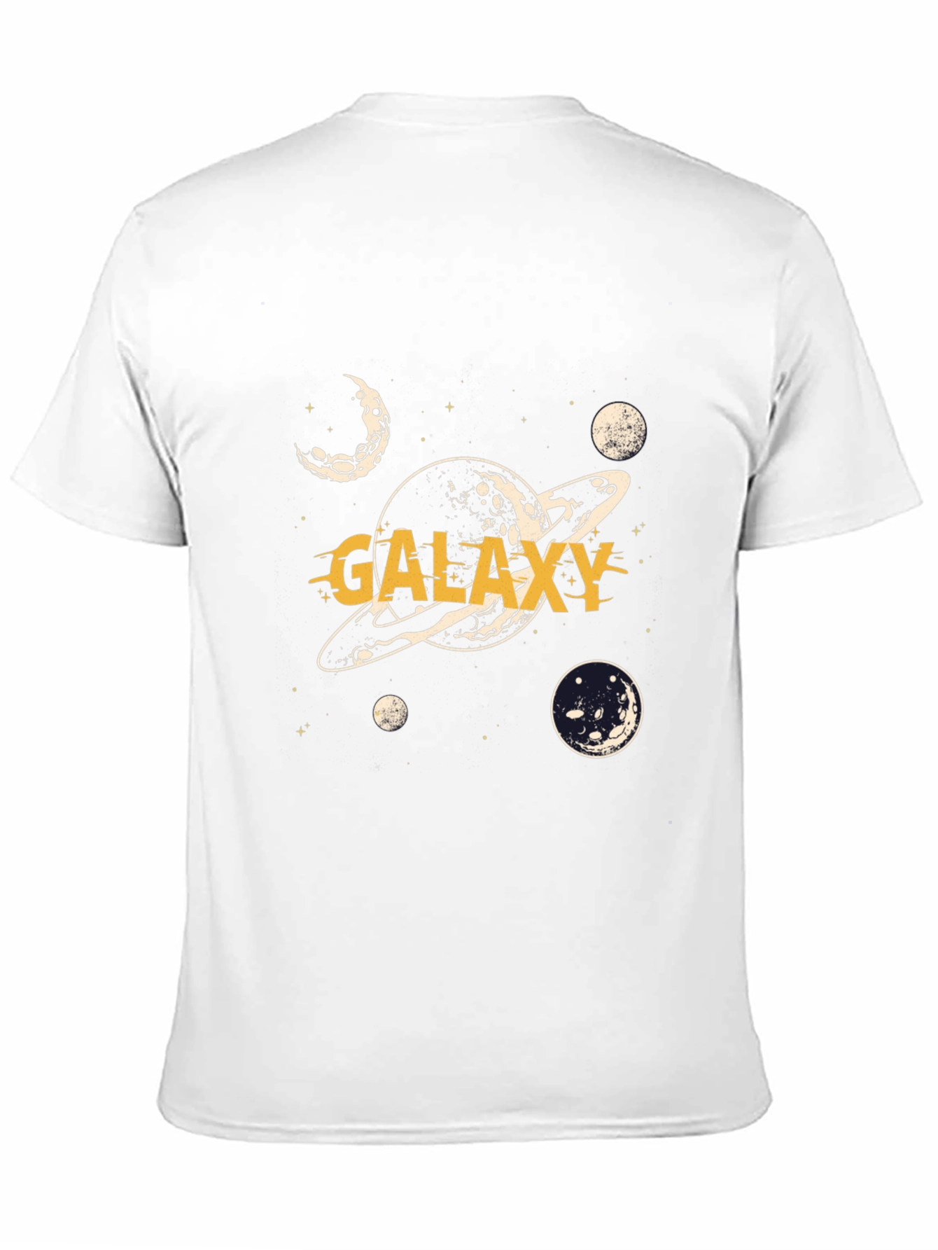 Galaxy Graphic Print Black T-Shirt