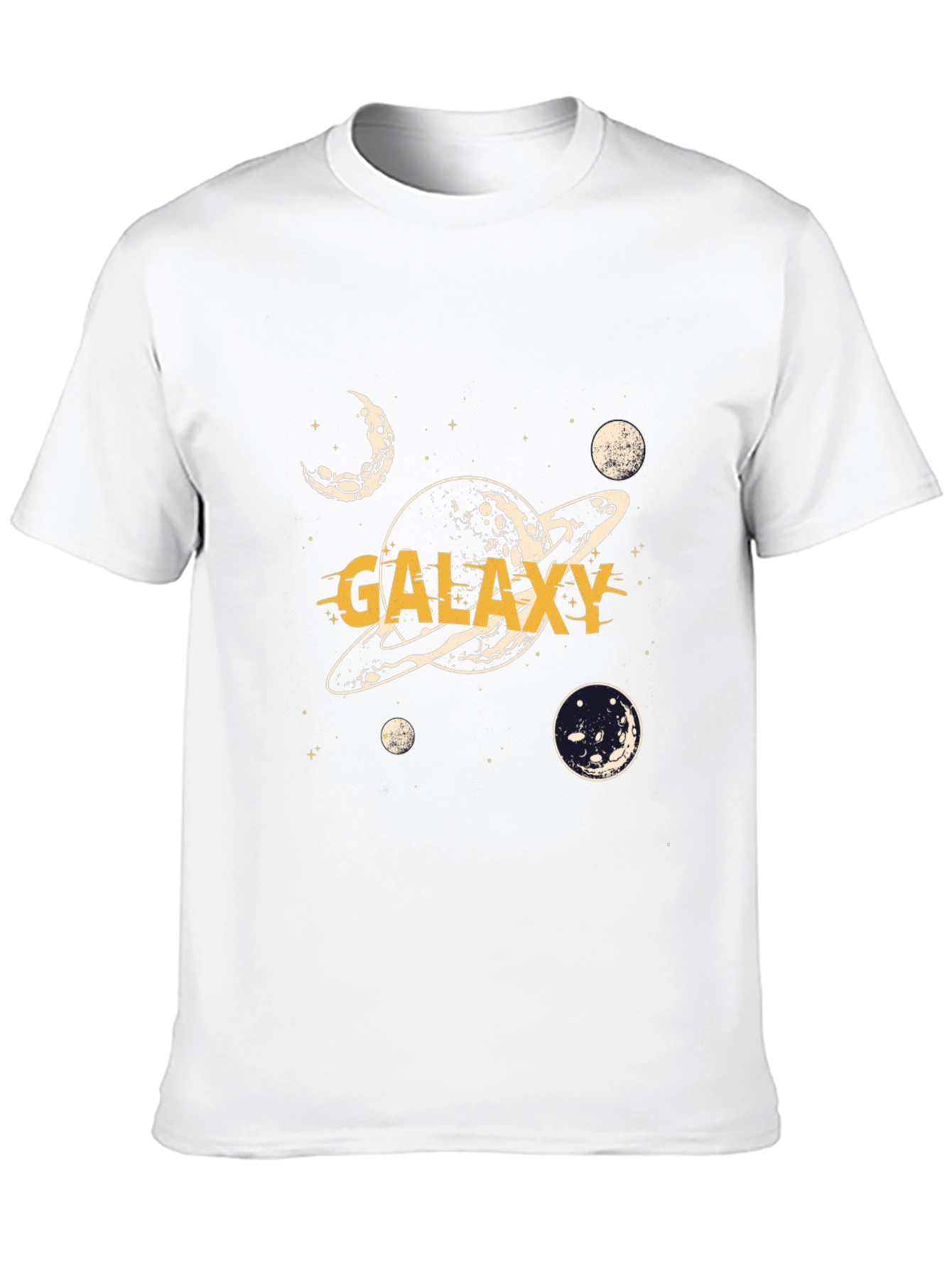 Galaxy Graphic Print Black T-Shirt