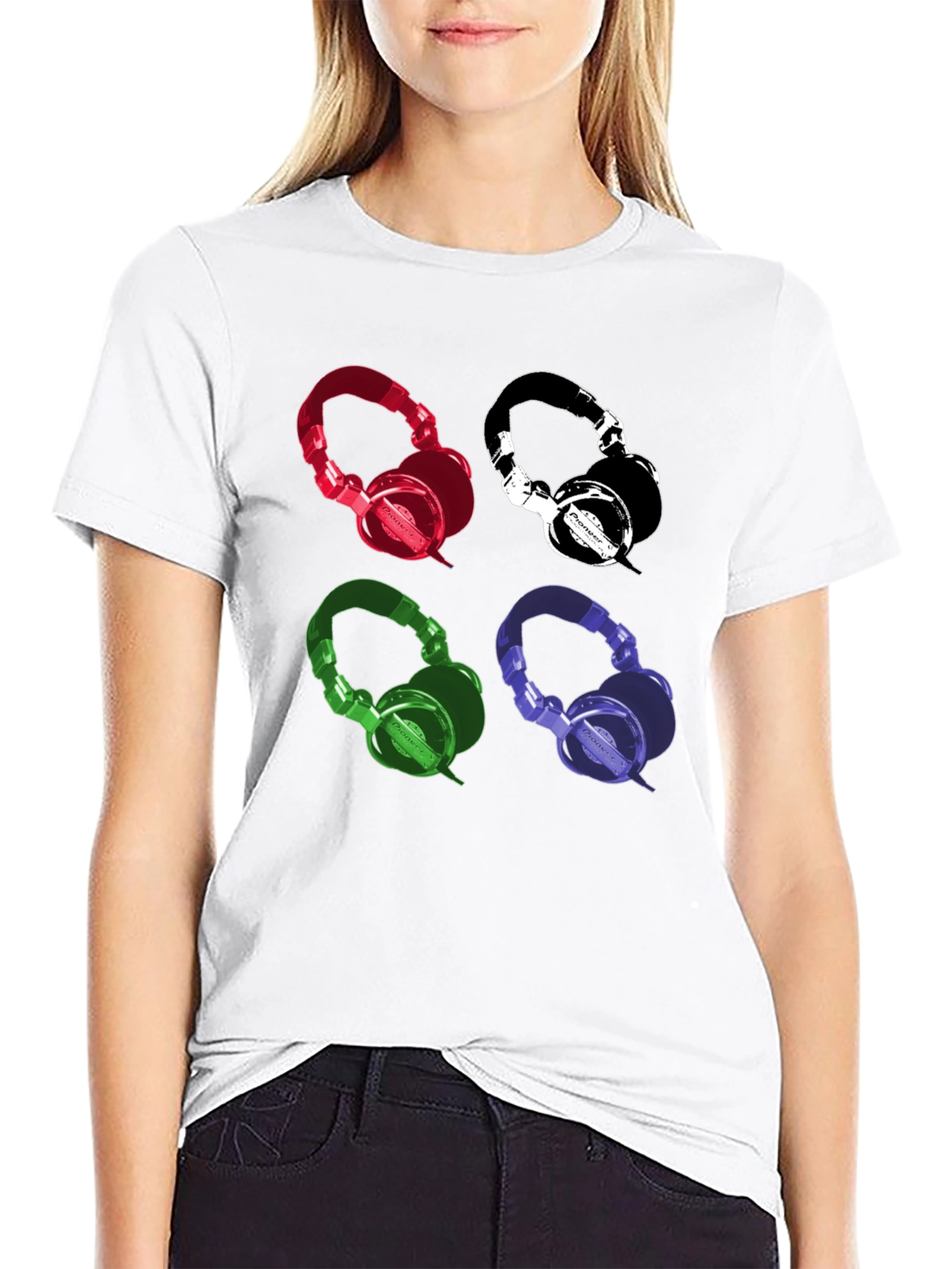 Retro Headphones Graphic Tee - Music Lover T-Shirt