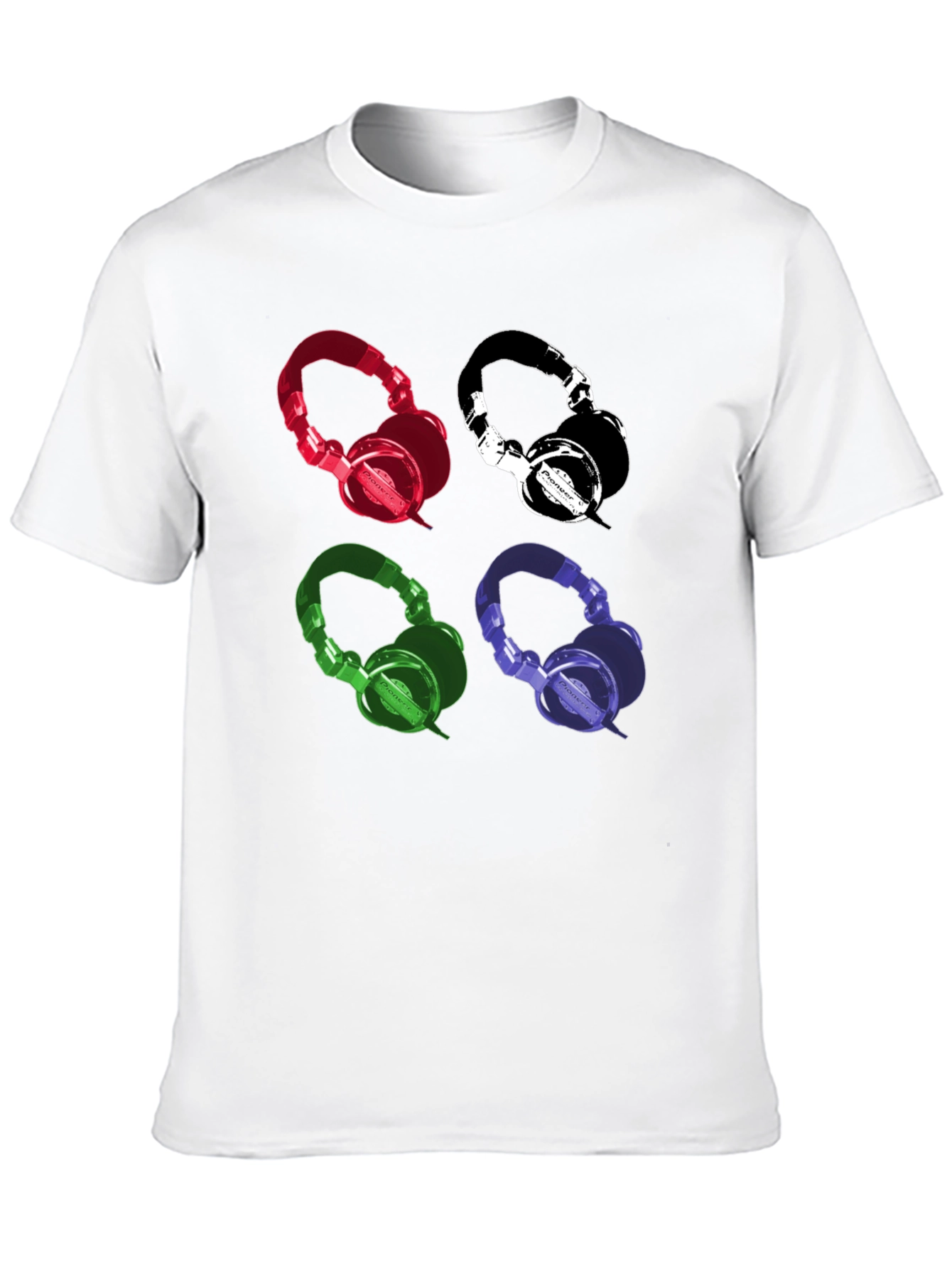 Retro Headphones Graphic Tee - Music Lover T-Shirt