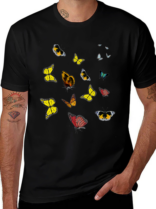 Butterfly Graphic Black T-Shirt