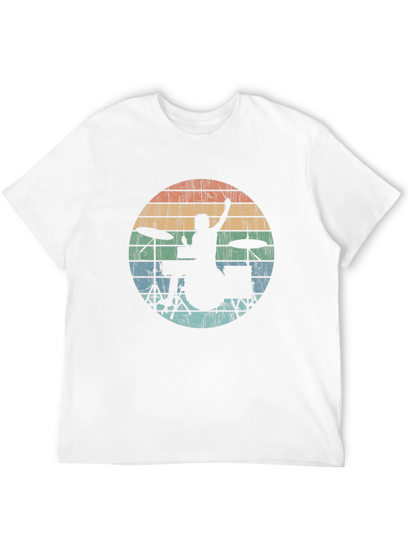 Retro Drummer Silhouette Tee
