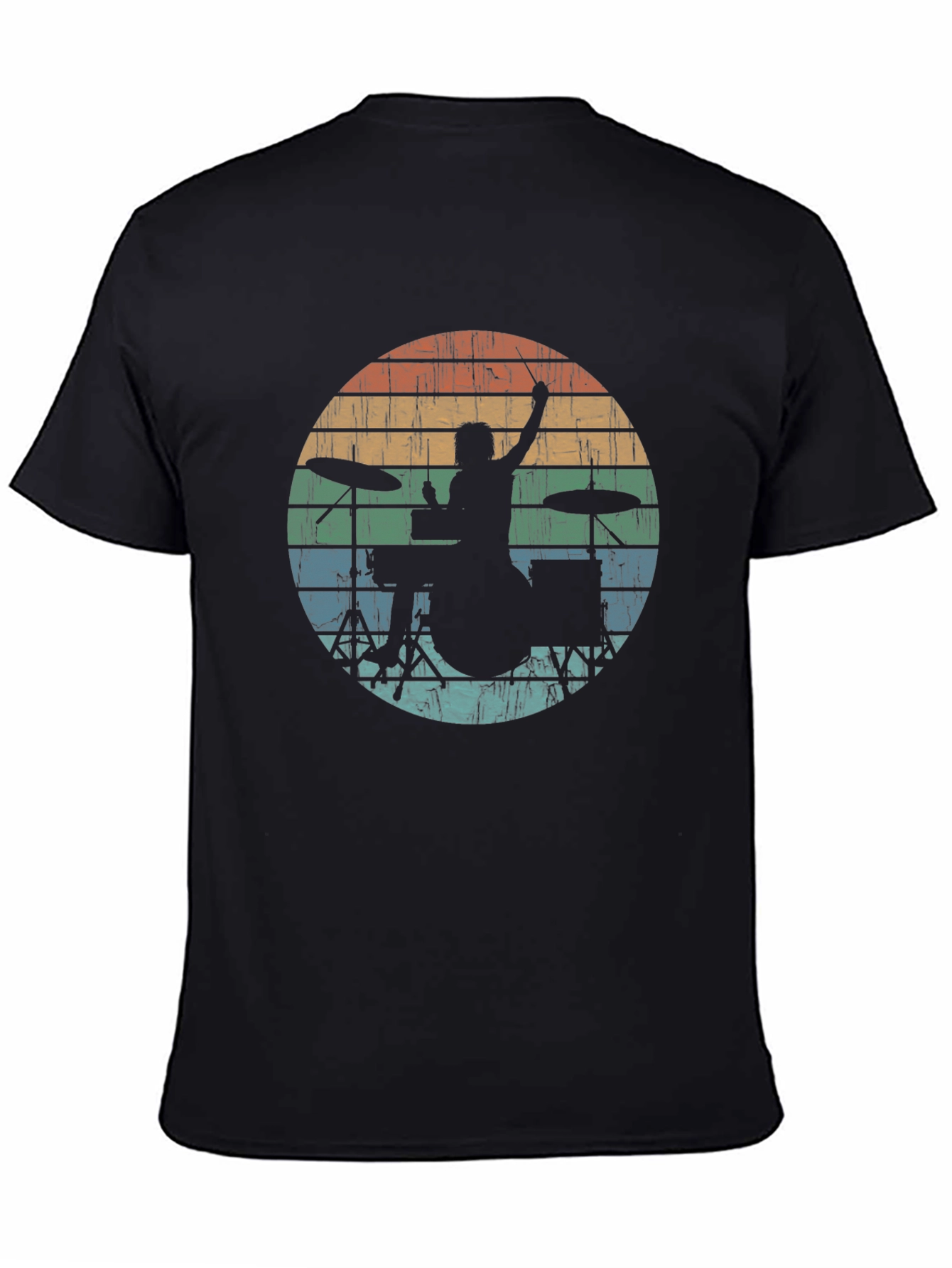 Retro Drummer Silhouette Tee