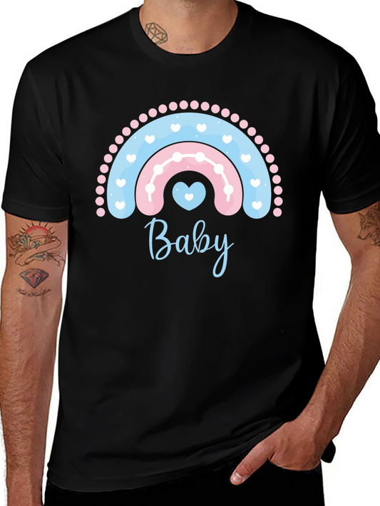 Baby Rainbow Graphic Tee - Gender Reveal