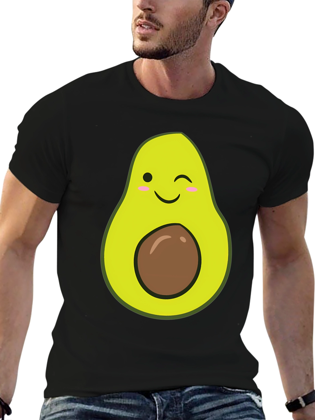 Avocado Graphic T-Shirt - Winking Fruit Tee