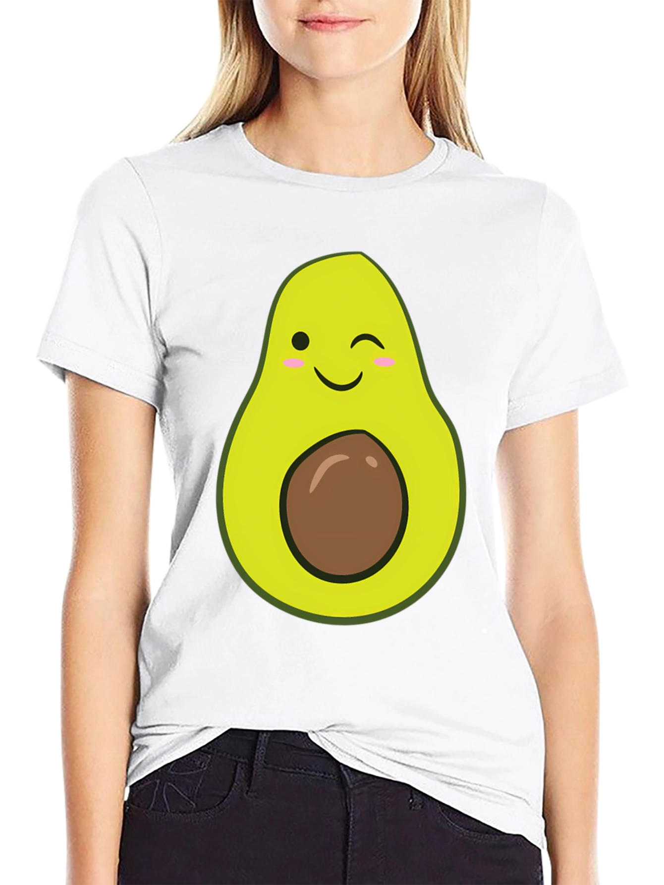 Avocado Graphic T-Shirt - Winking Fruit Tee