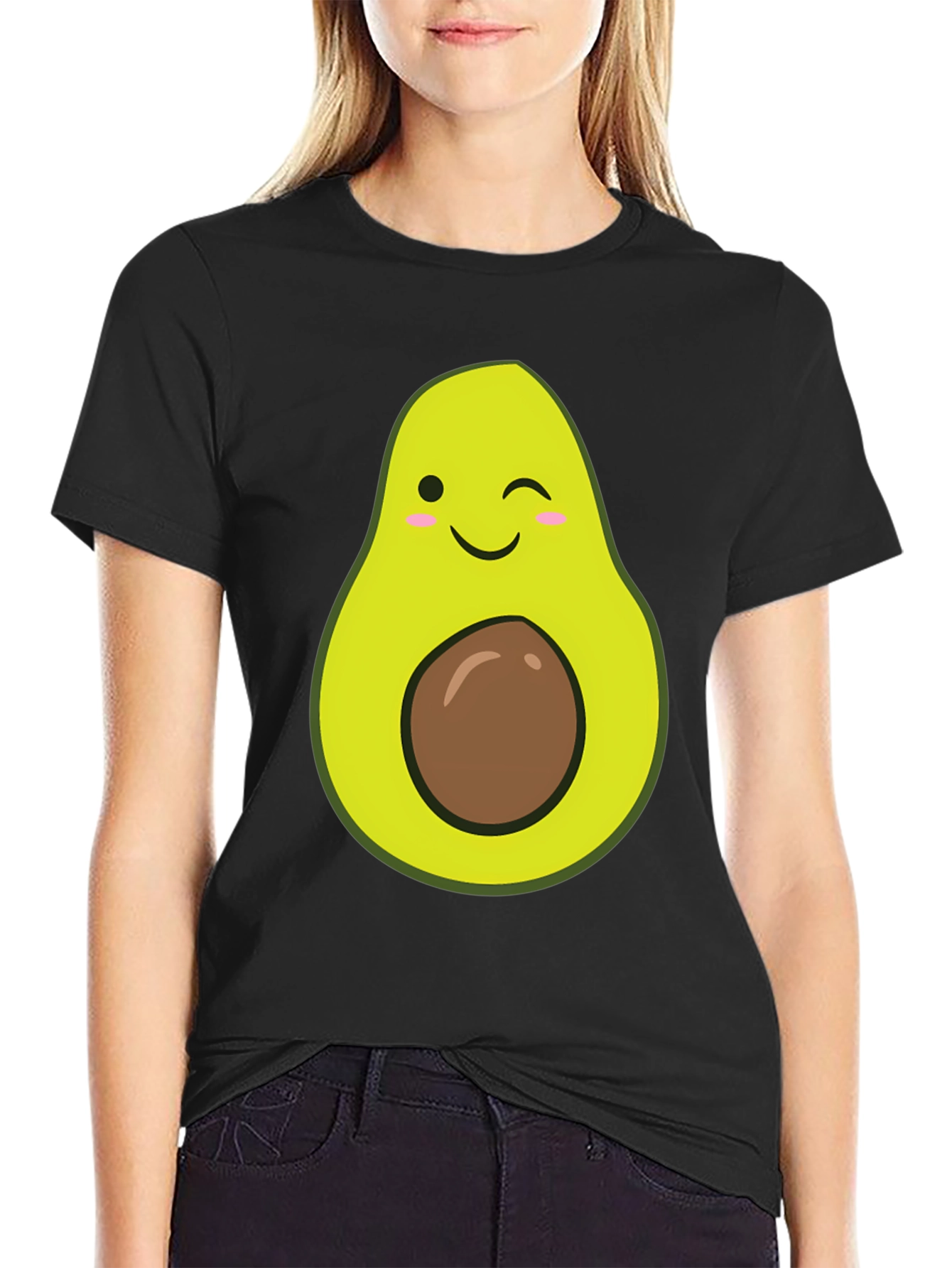 Avocado Graphic T-Shirt - Winking Fruit Tee