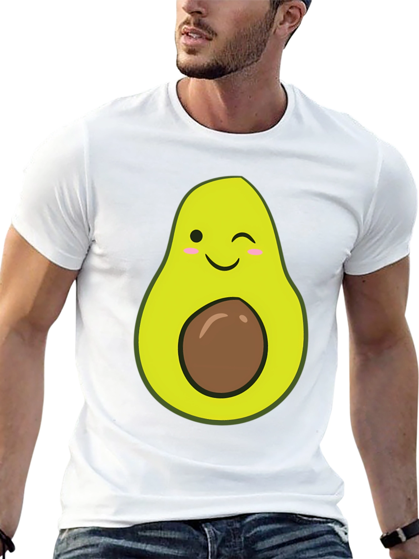Avocado Graphic T-Shirt - Winking Fruit Tee