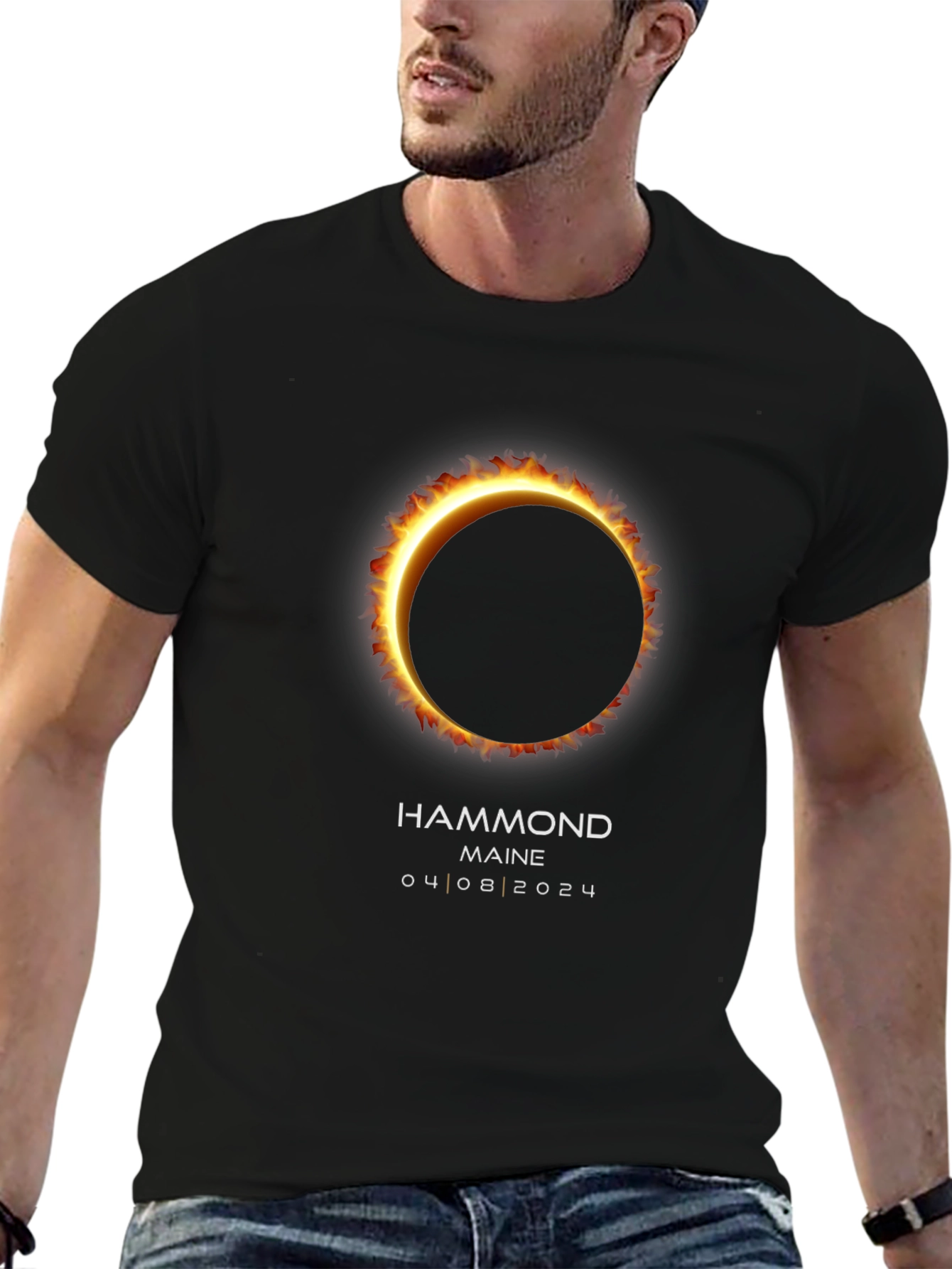 Total Solar Eclipse T-Shirt - Hammond Maine 04/08/2024