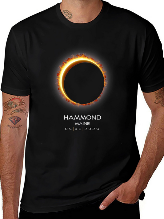 Total Solar Eclipse T-Shirt - Hammond Maine 04/08/2024