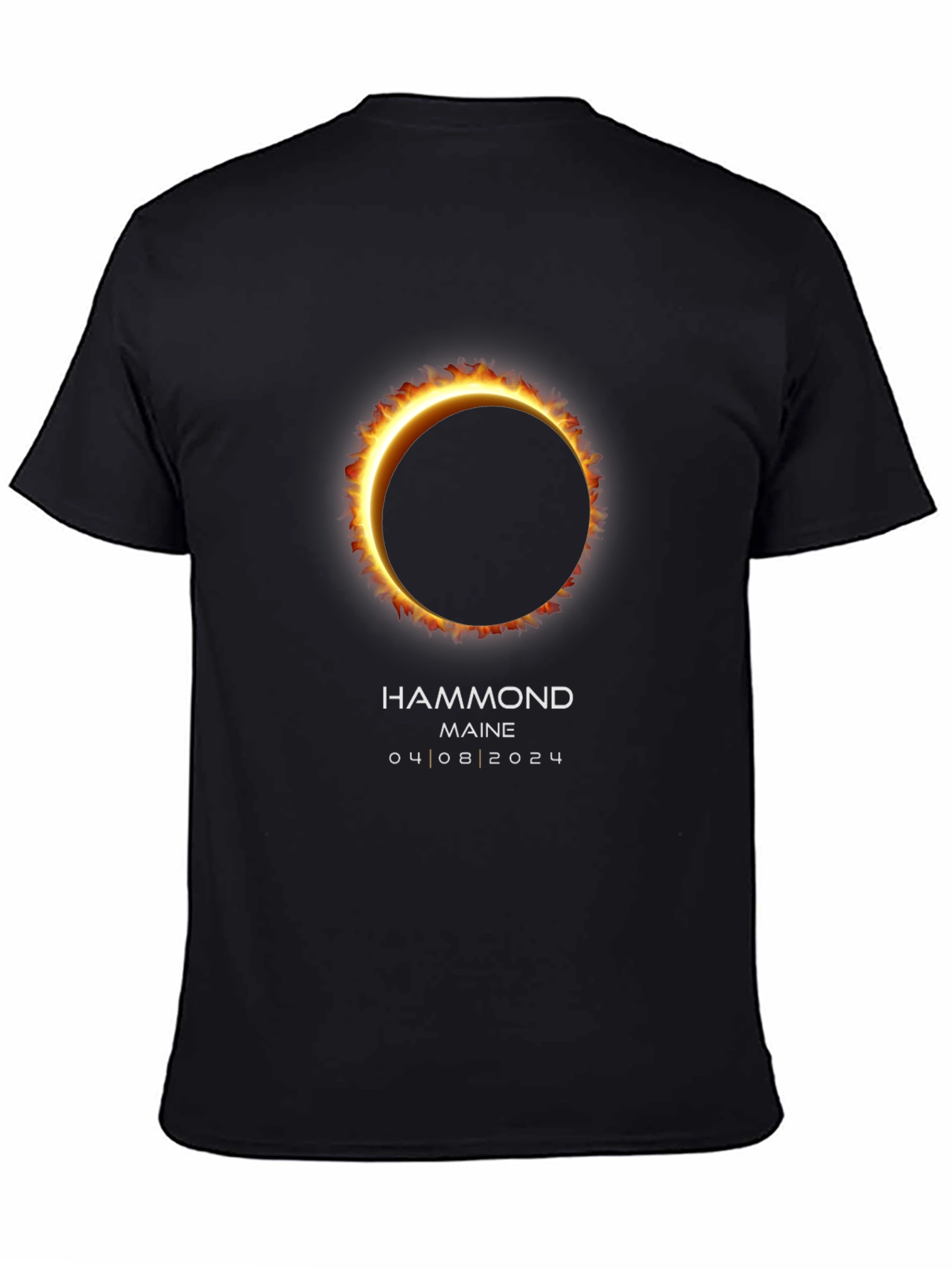 Total Solar Eclipse T-Shirt - Hammond Maine 04/08/2024