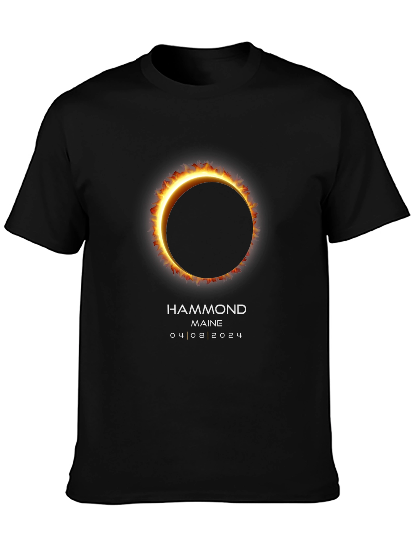 Total Solar Eclipse T-Shirt - Hammond Maine 04/08/2024