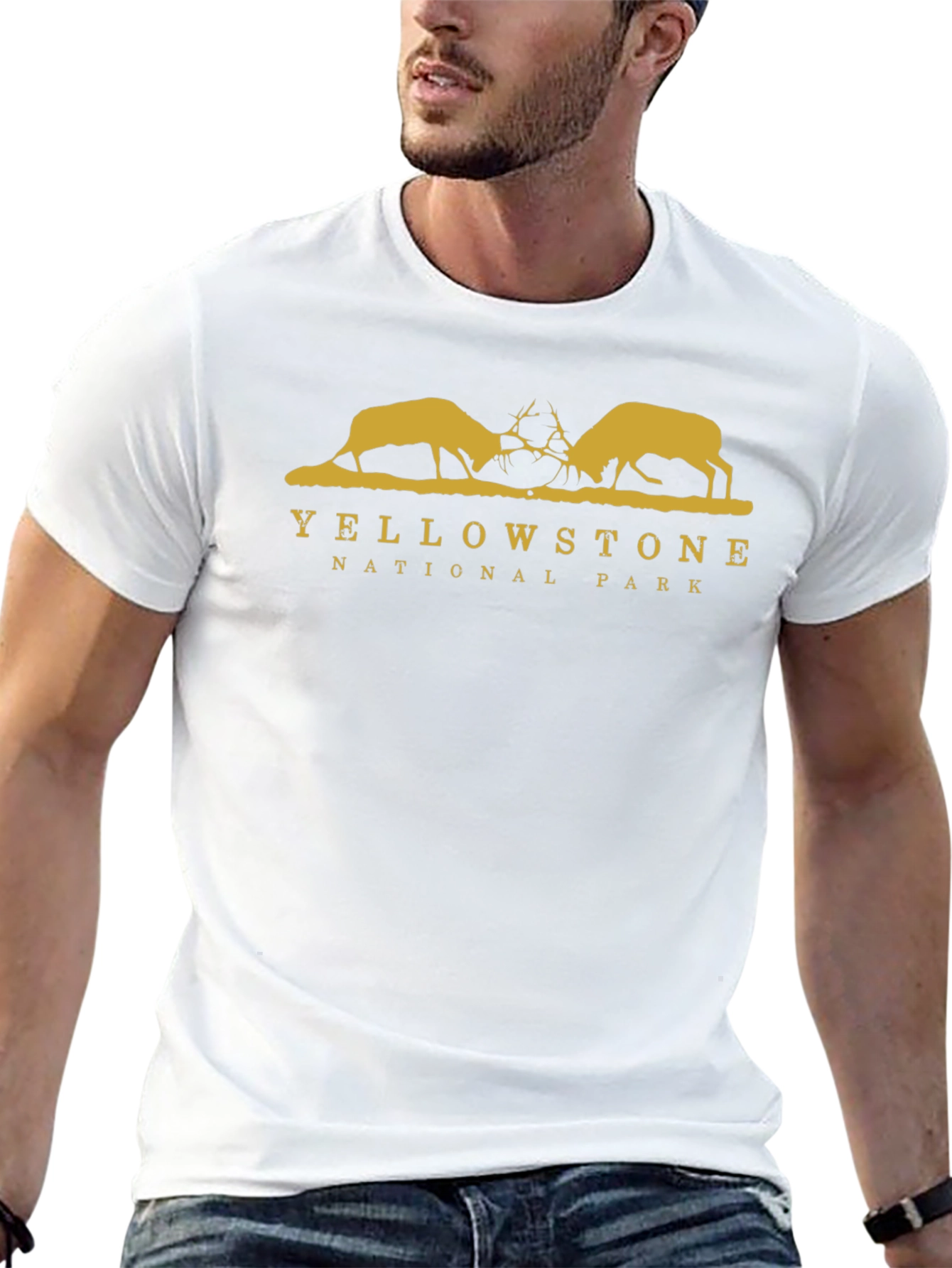 Yellowstone National Park Elk Graphic Tee