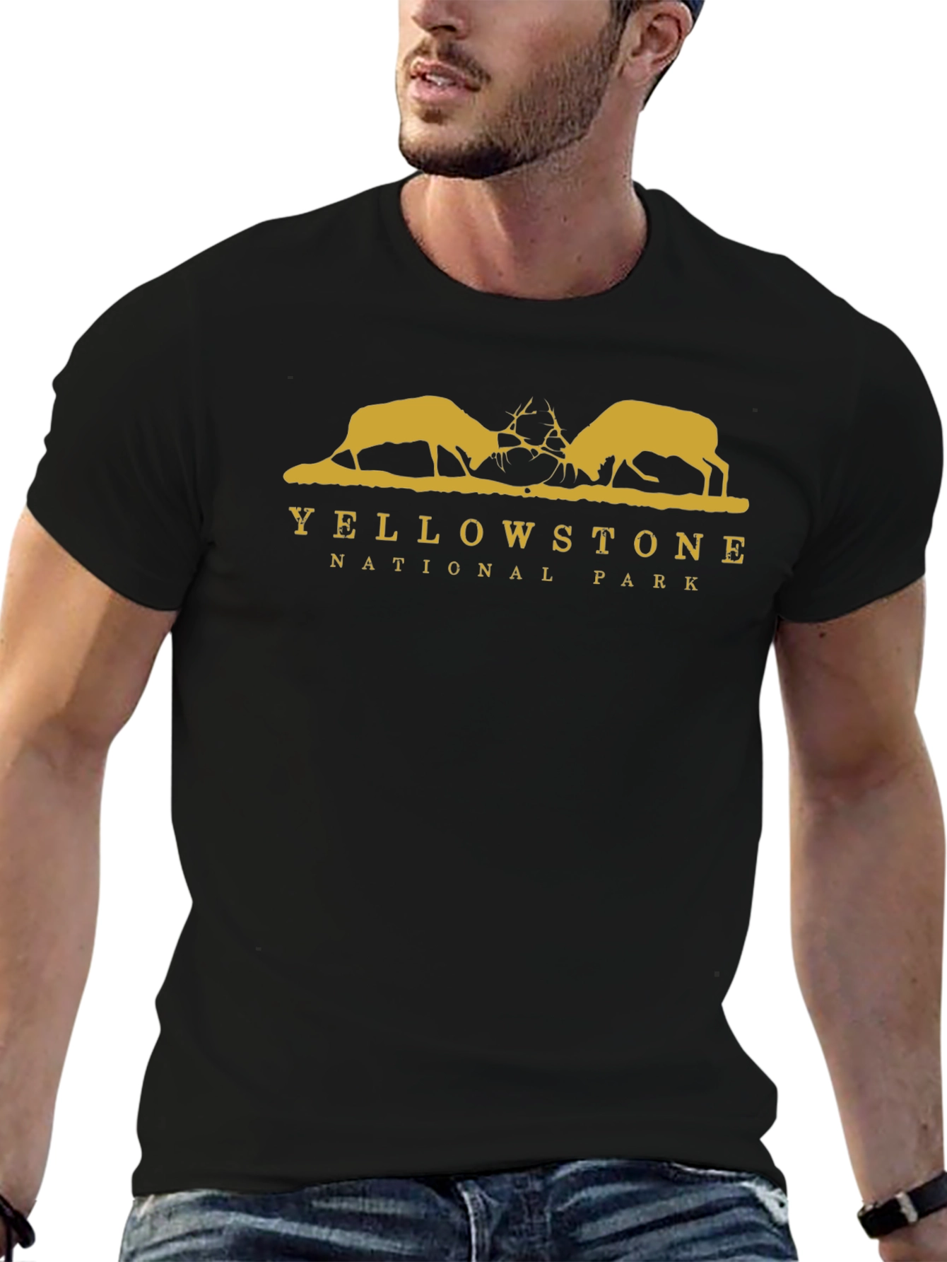 Yellowstone National Park Elk Graphic Tee