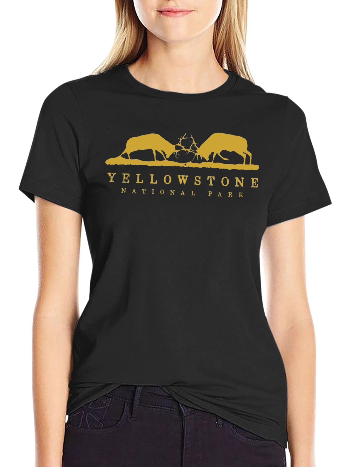 Yellowstone National Park Elk Graphic Tee