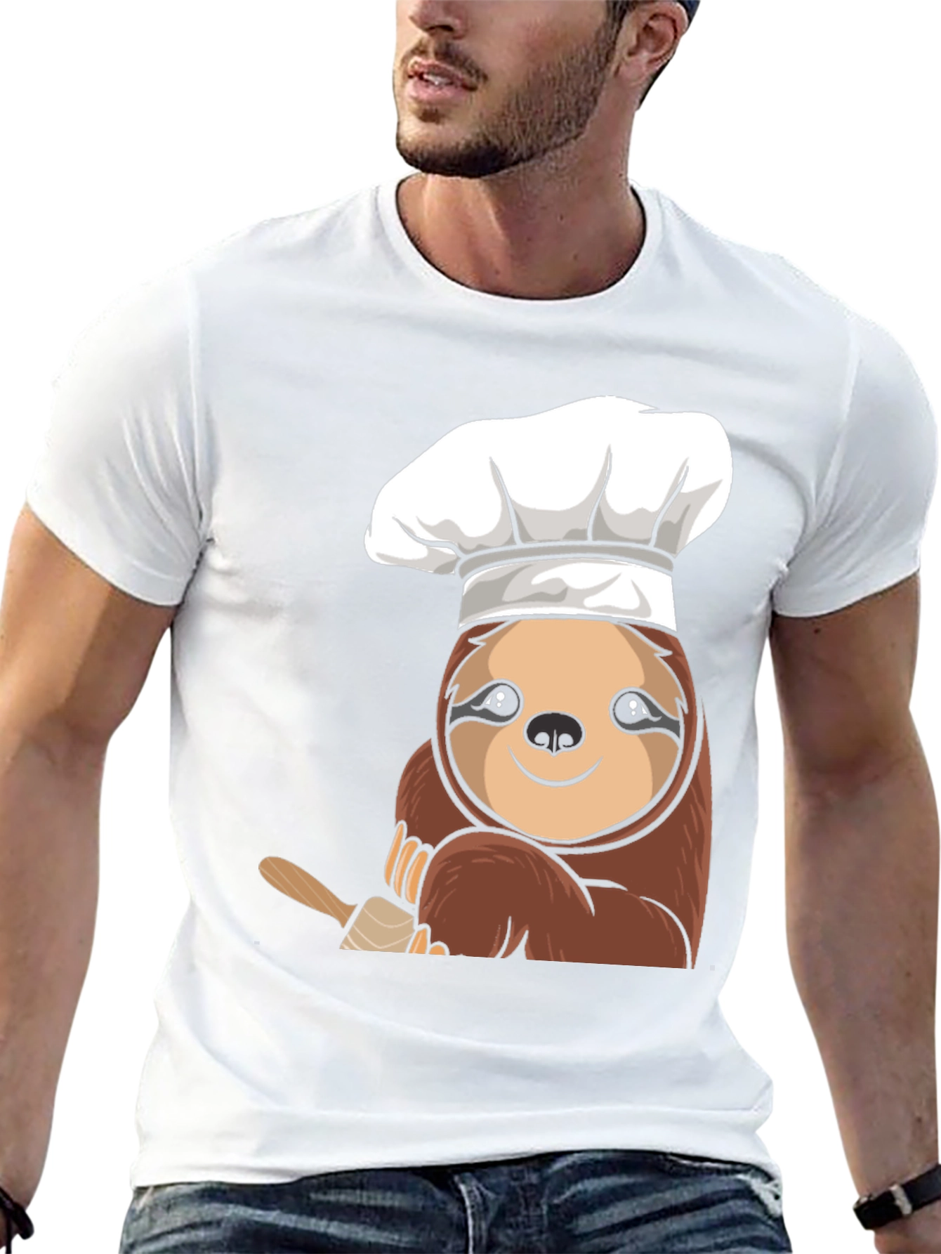 Chef Sloth T-Shirt - Cute Culinary Design