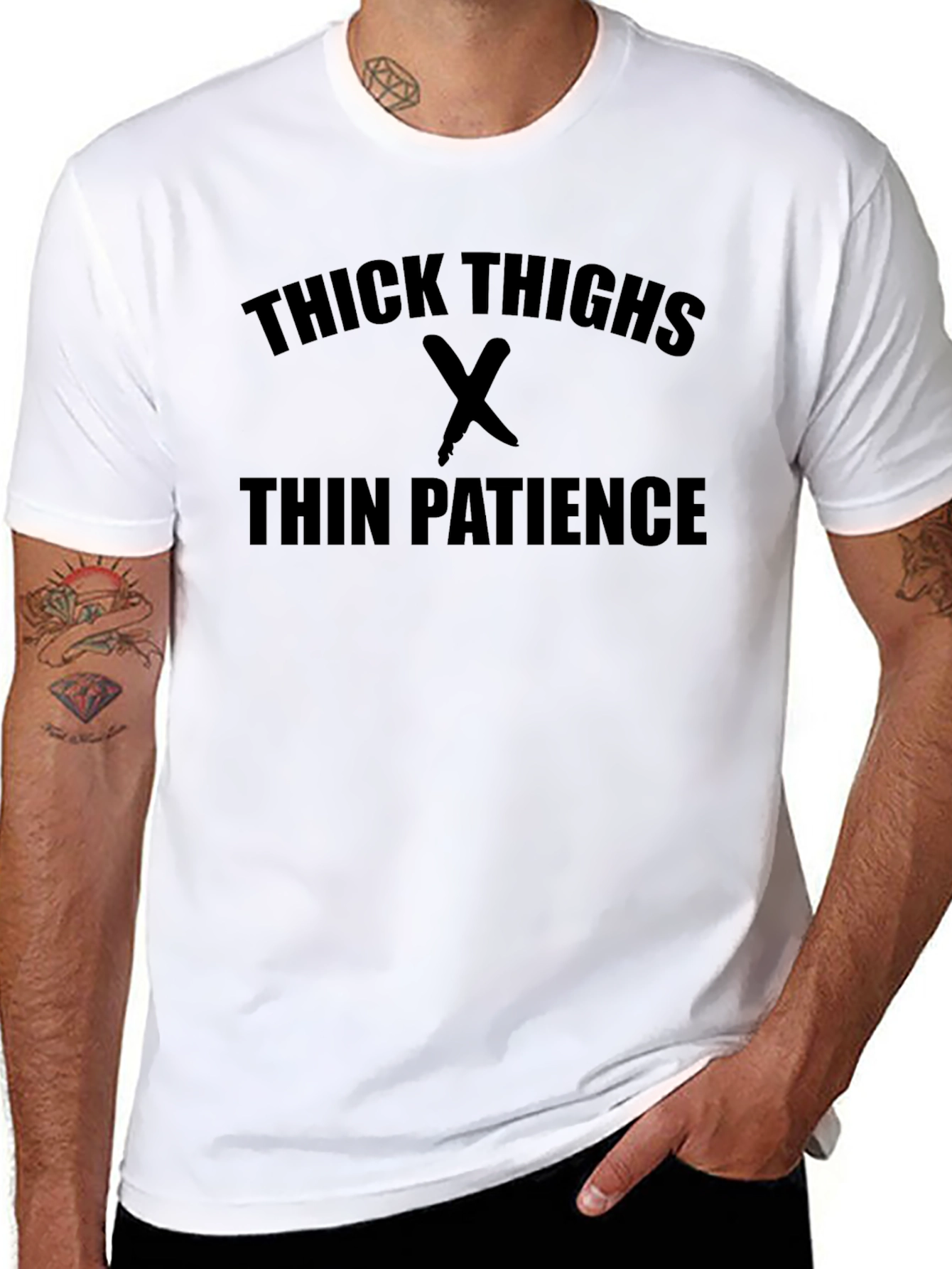 Thick Thighs Thin Patience Graphic Tee