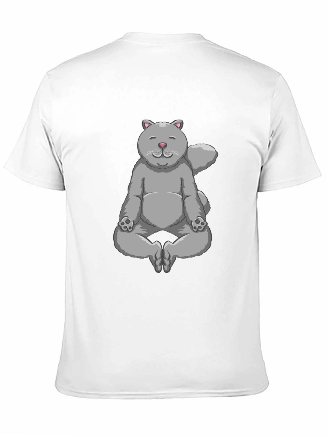 Meditating Cat Graphic T-Shirt - Zen Kitten