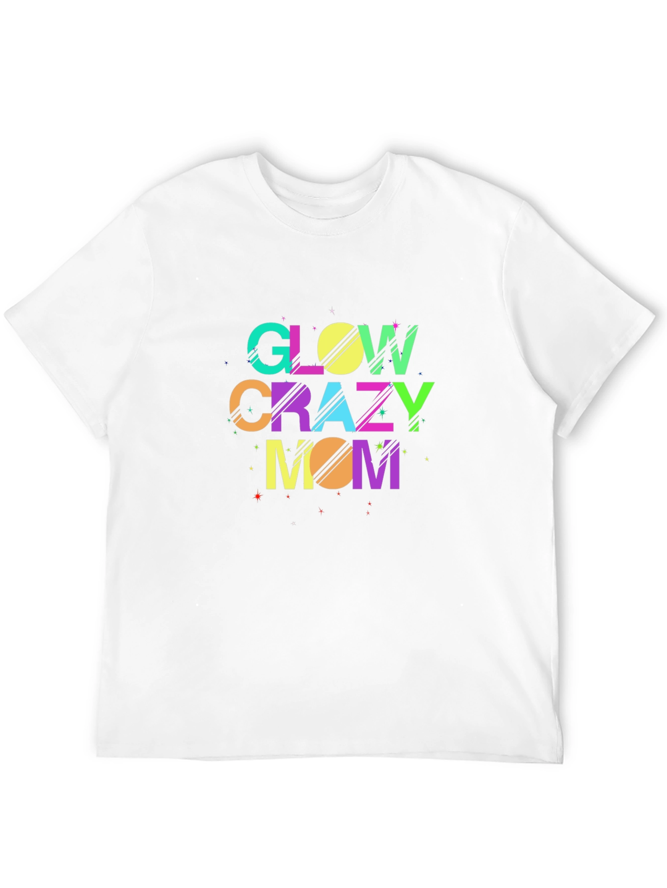 Glow Crazy Mom Black T-Shirt