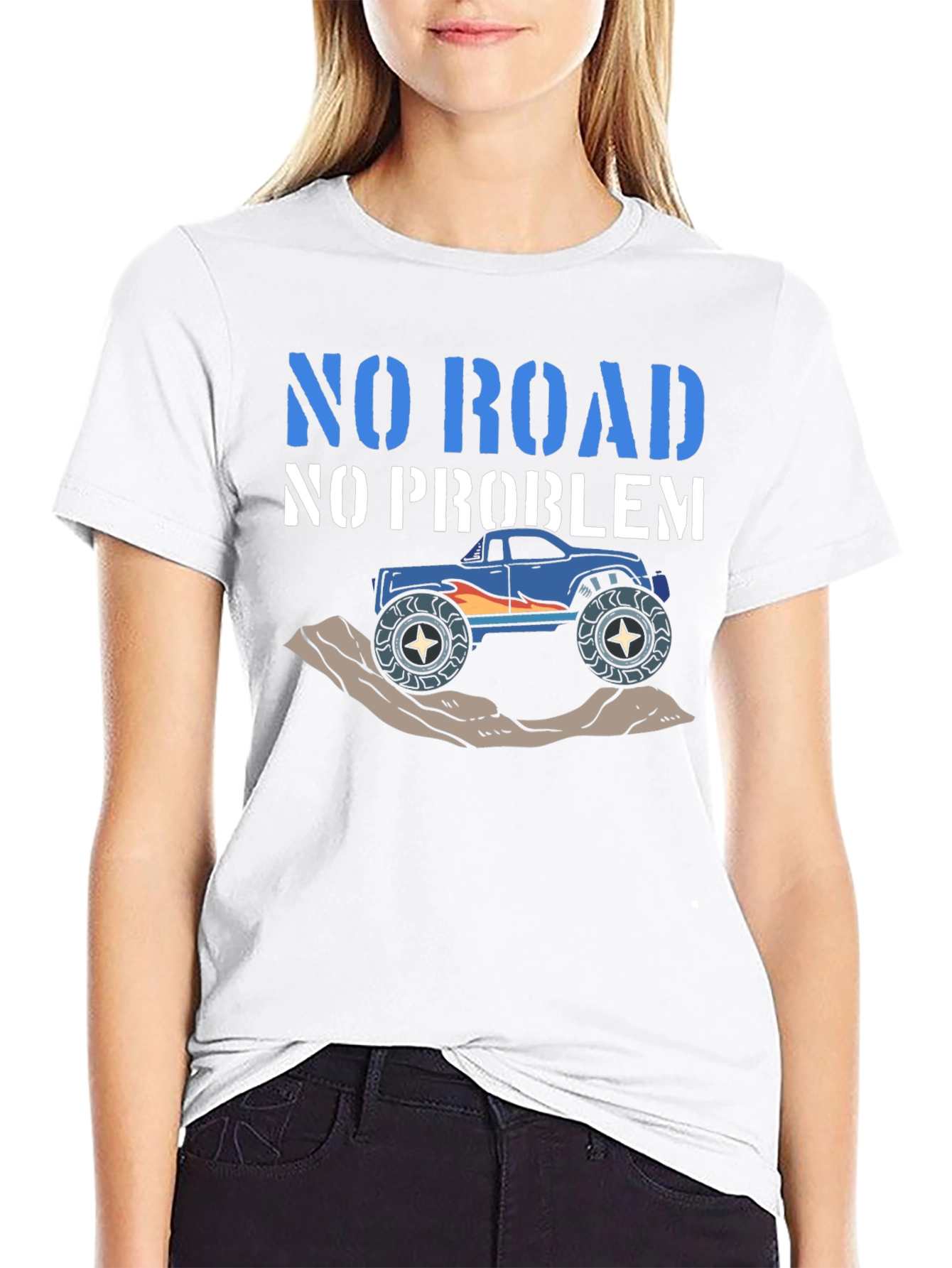 No Road No Problem T-Shirt - Off-Road Monster Truck
