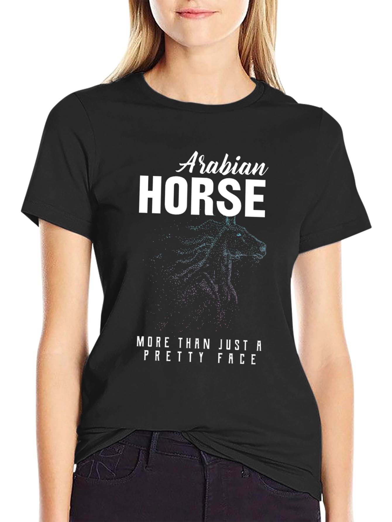 Arabian Horse Graphic T-Shirt - Unique Design