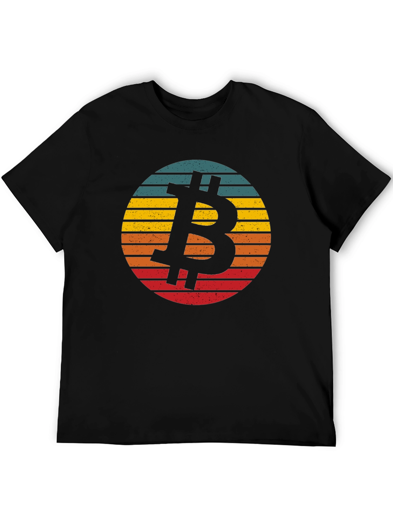 Bitcoin Sunset Graphic Tee - Crypto HODL Shirt