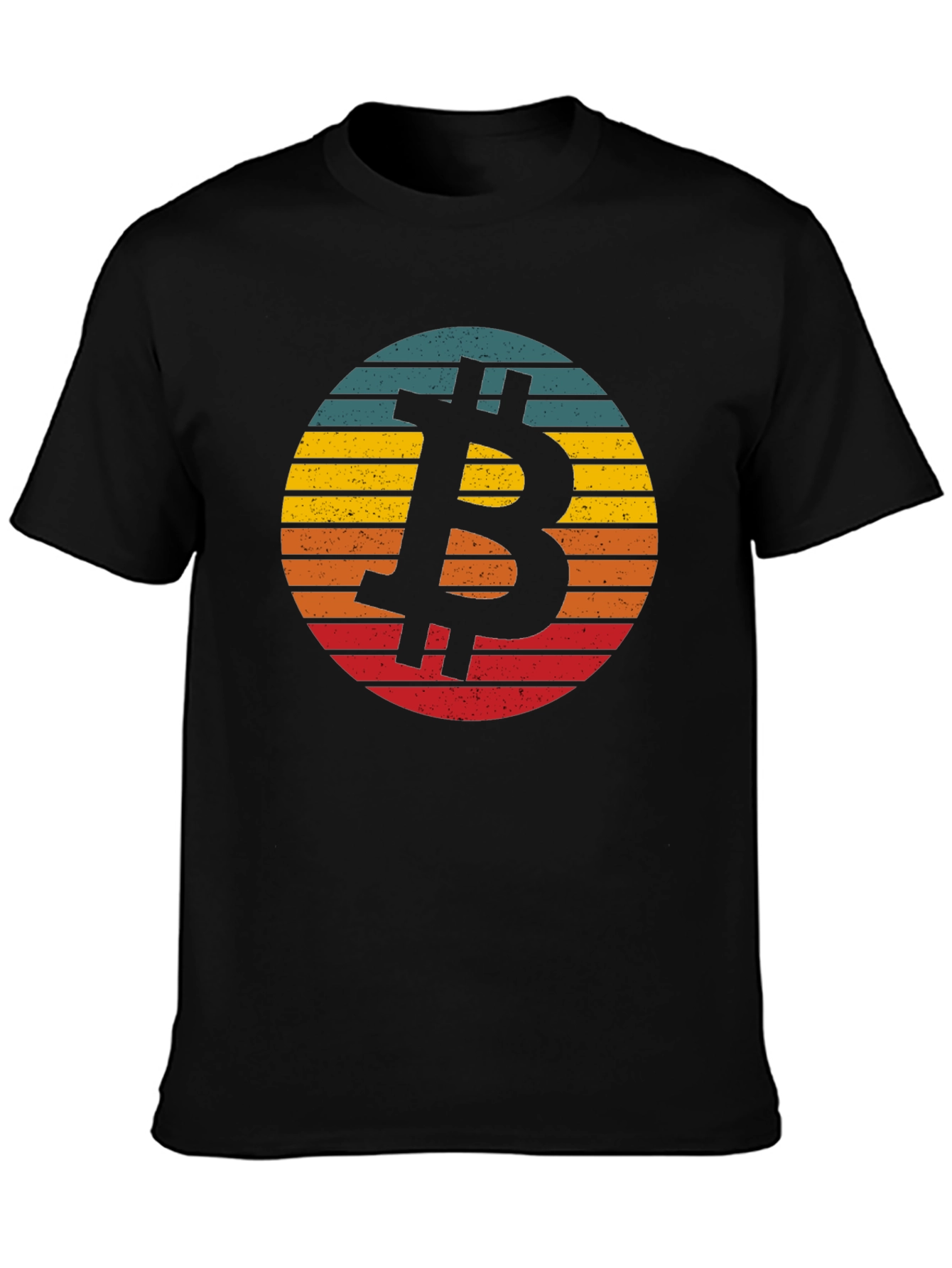 Bitcoin Sunset Graphic Tee - Crypto HODL Shirt