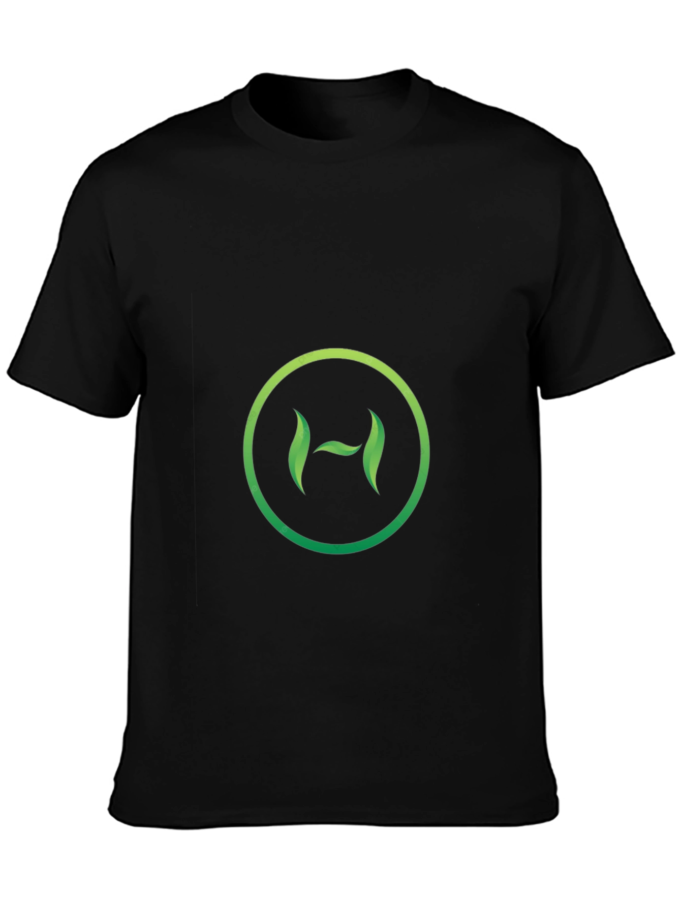 Eco-Friendly H Logo Black T-Shirt