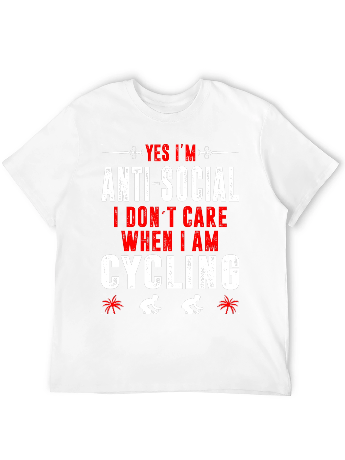 Yes Im Anti-Social Cycling T-Shirt