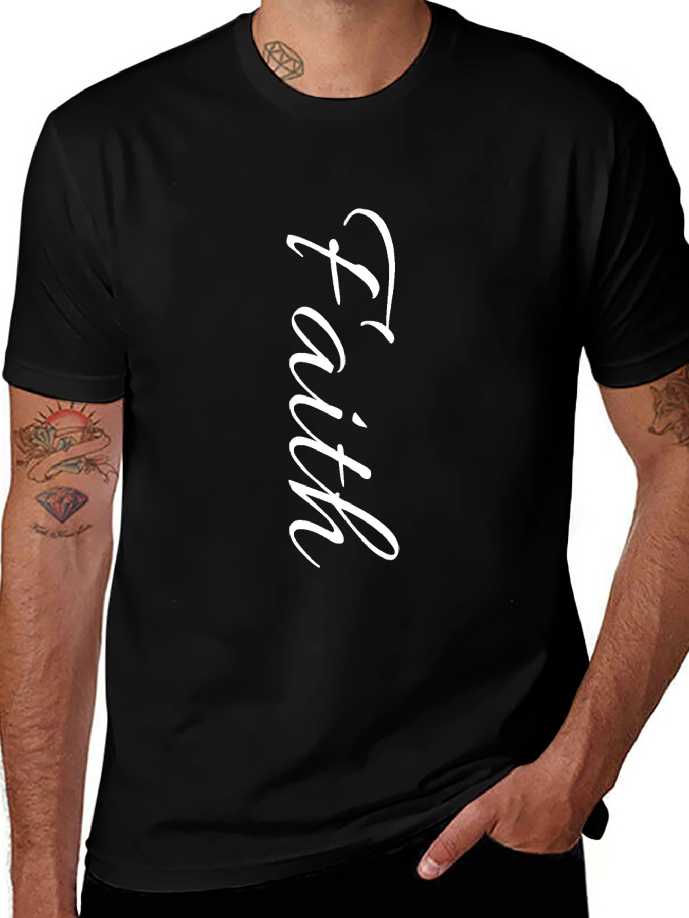 Faith Graphic T-Shirt - Black