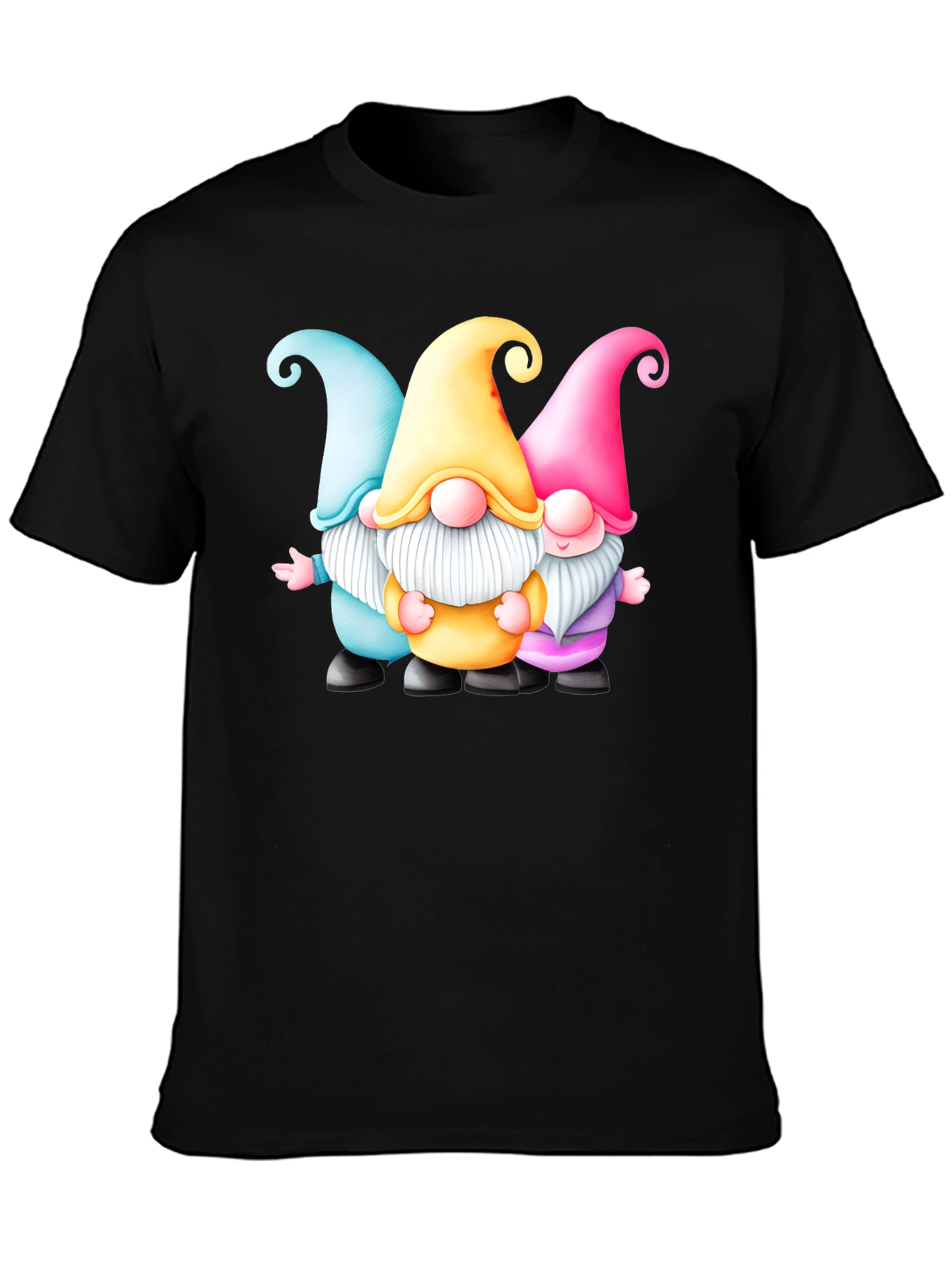 Gnome Trio Graphic T-Shirt - Fun & Festive Tee