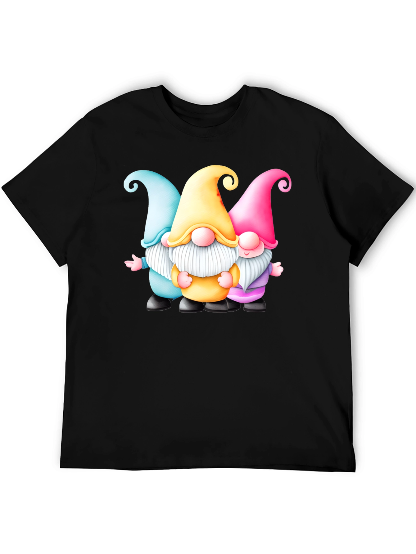 Gnome Trio Graphic T-Shirt - Fun & Festive Tee