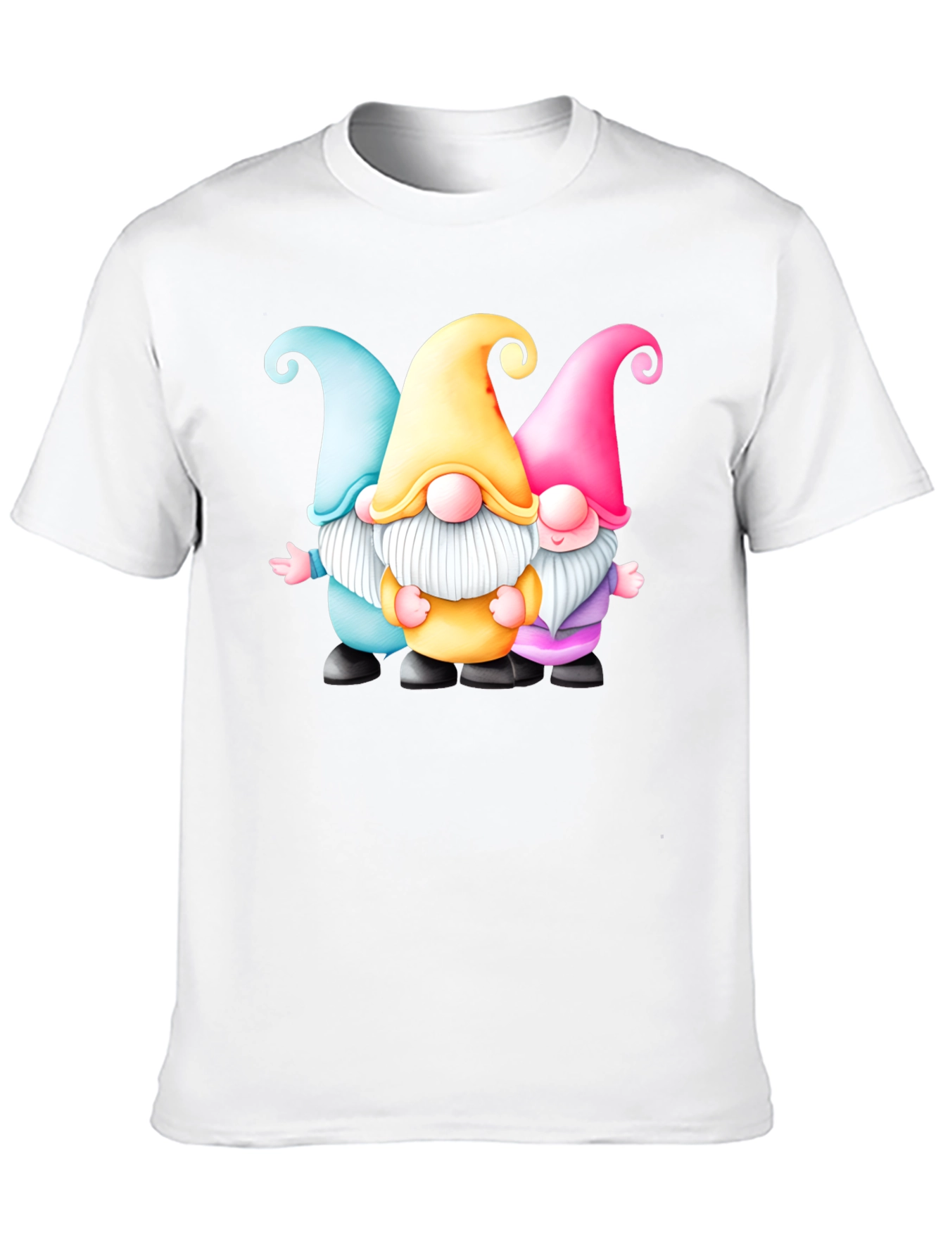 Gnome Trio Graphic T-Shirt - Fun & Festive Tee