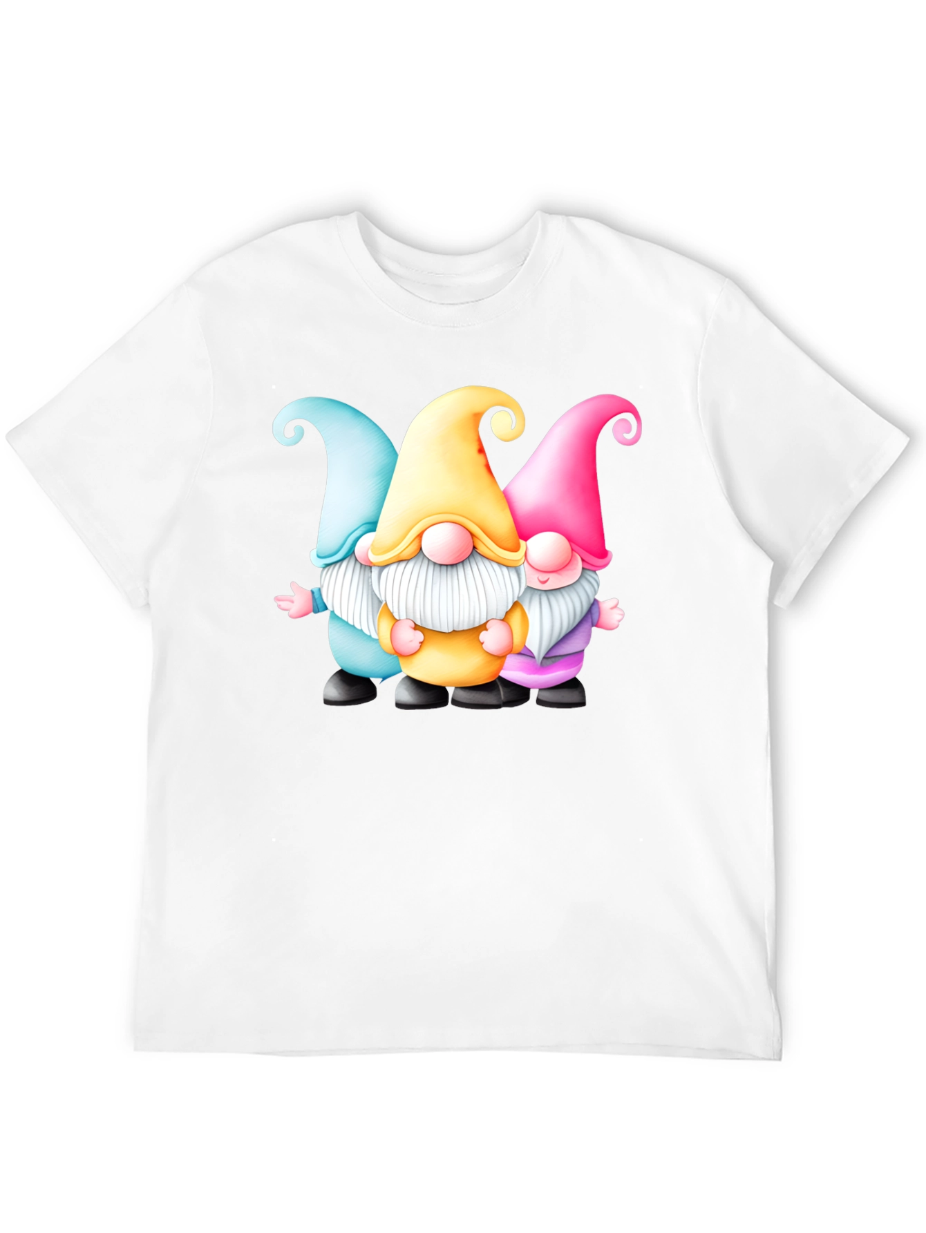 Gnome Trio Graphic T-Shirt - Fun & Festive Tee