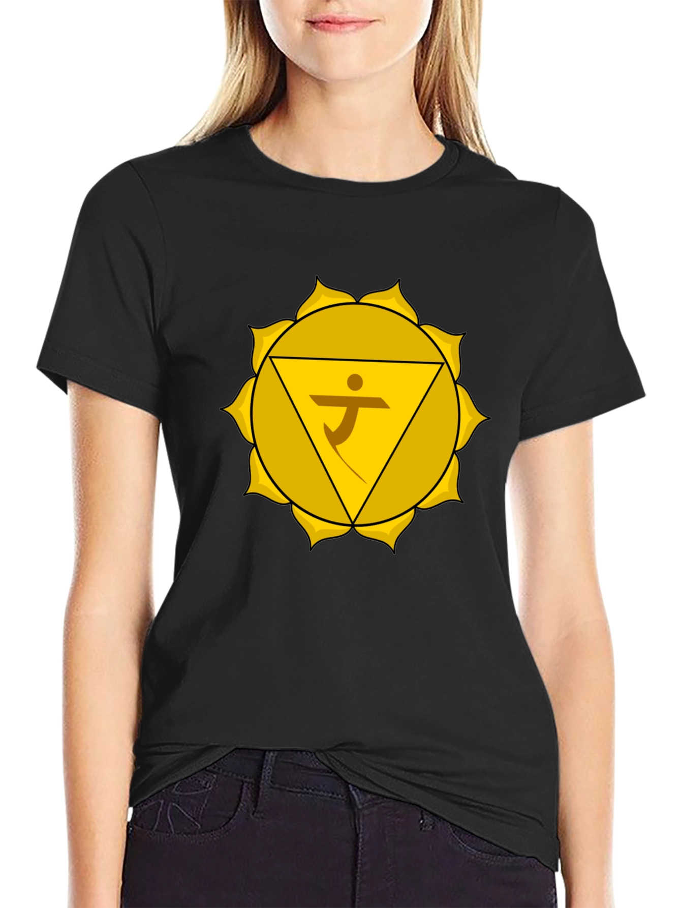 Solar Plexus Chakra Graphic Tee - Spiritual Design