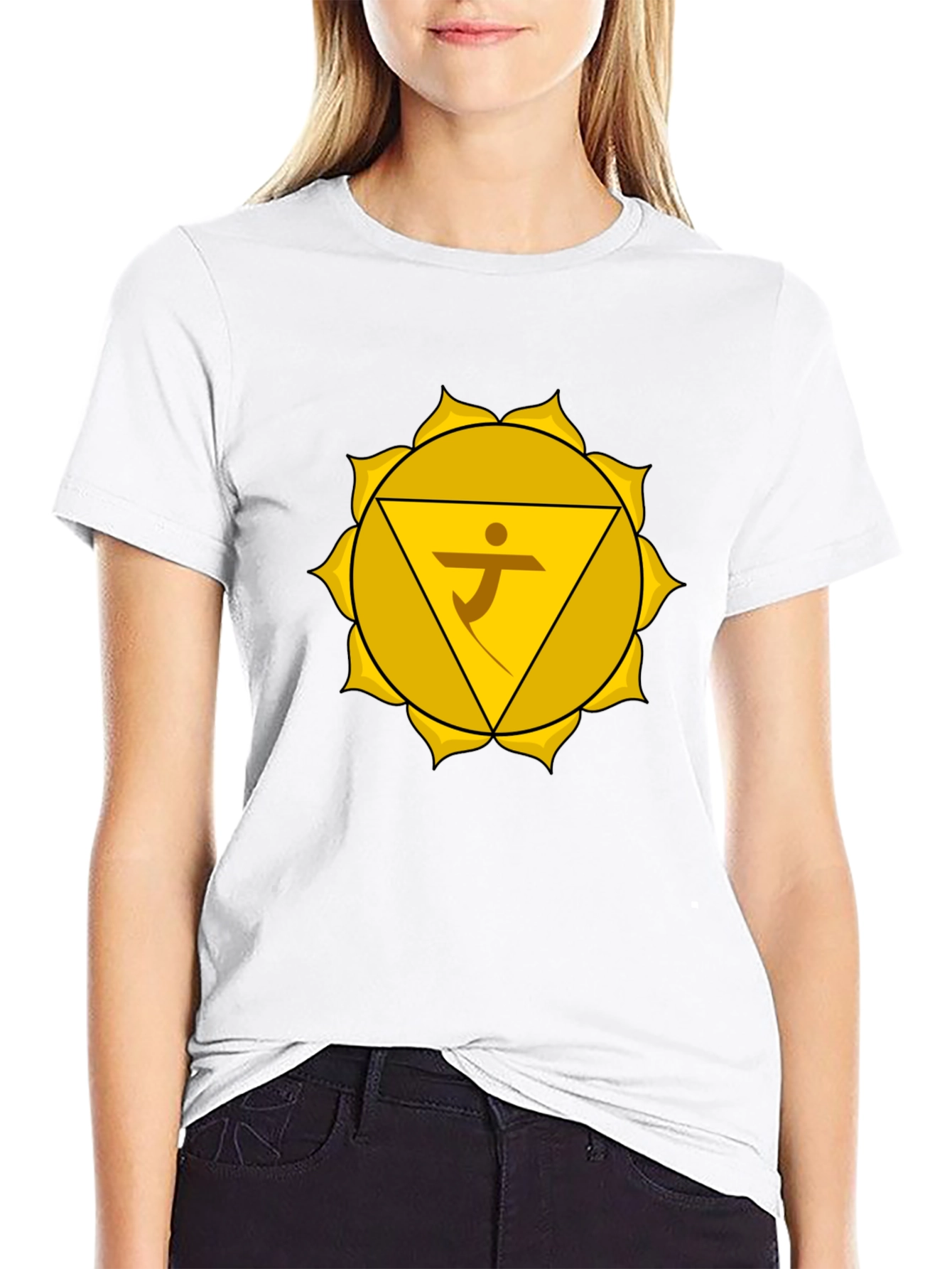 Solar Plexus Chakra Graphic Tee - Spiritual Design