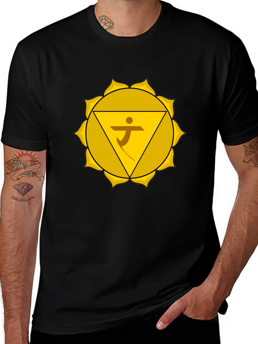 Solar Plexus Chakra Graphic Tee - Spiritual Design