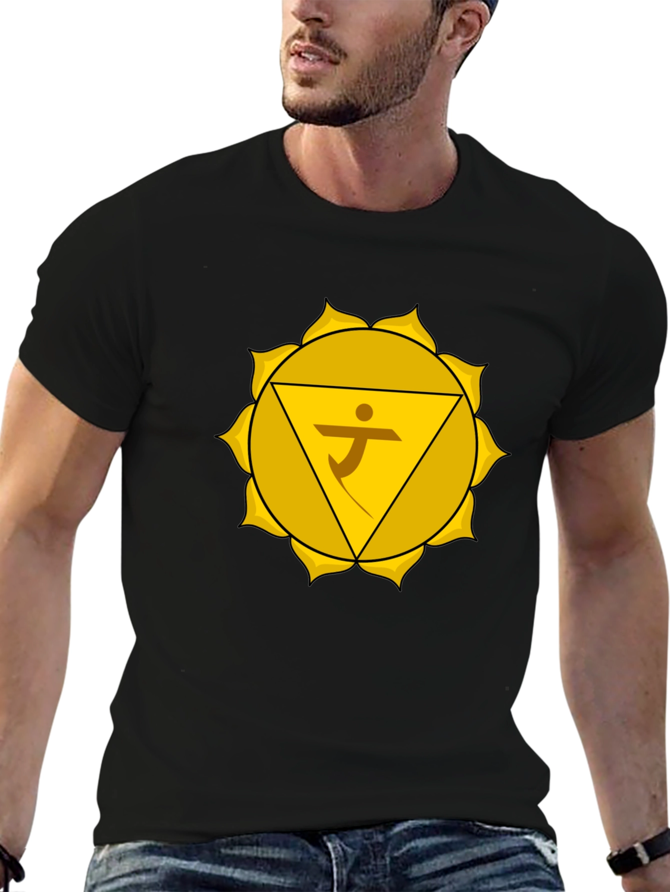 Solar Plexus Chakra Graphic Tee - Spiritual Design