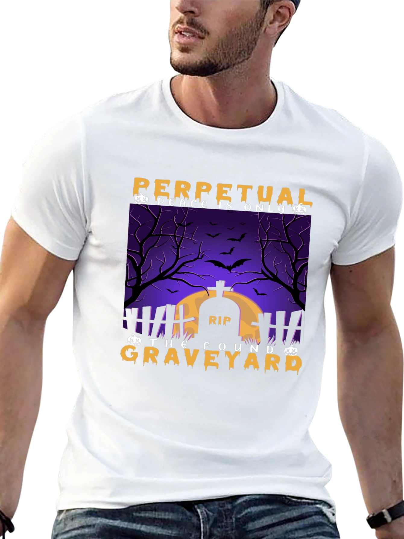Perpetual Peace Graveyard Graphic T-Shirt