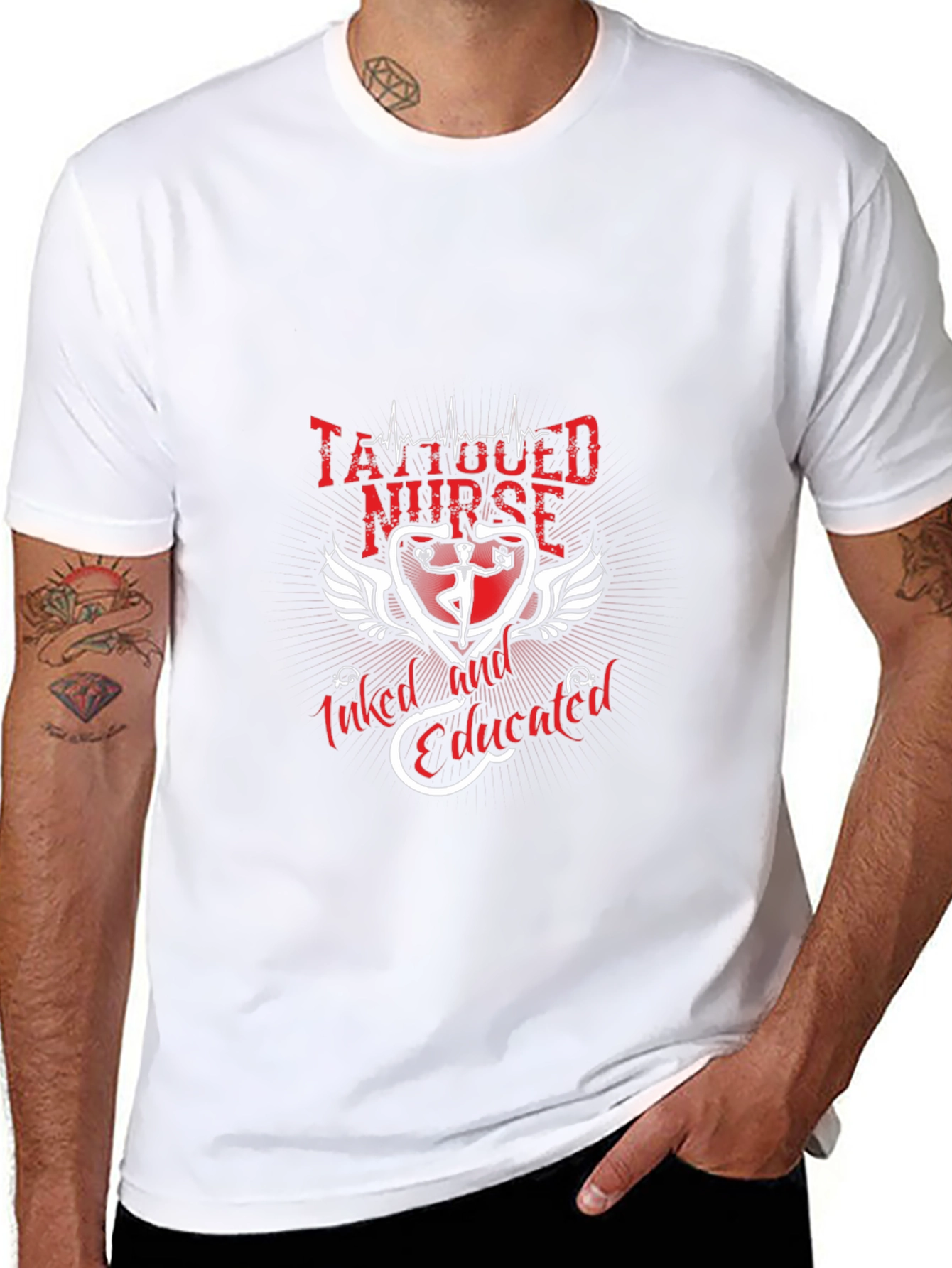 Tattooed Nurse T-Shirt - Inked & Educated
