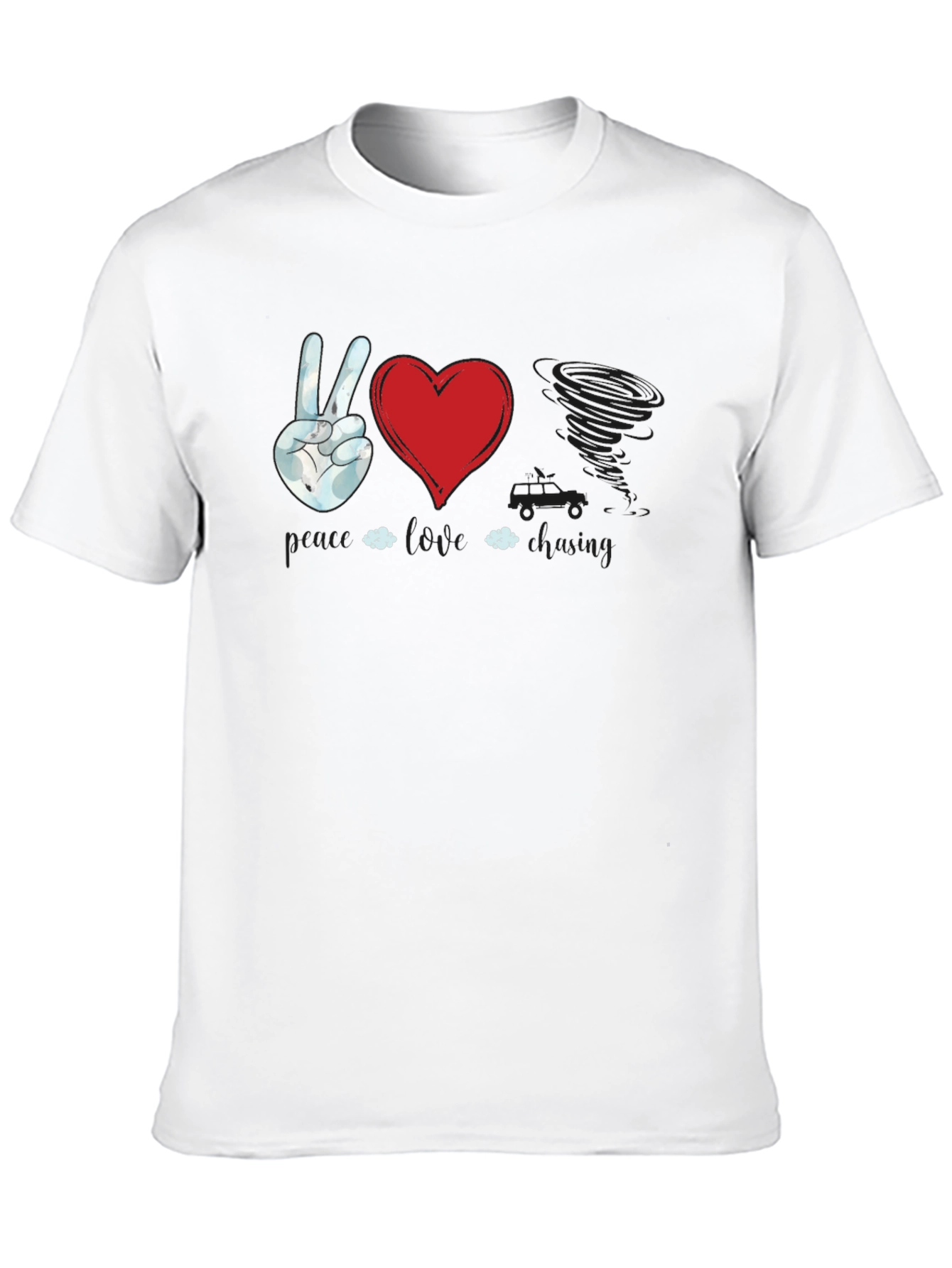 Peace Love Twister T-Shirt | Unique Graphic Tee
