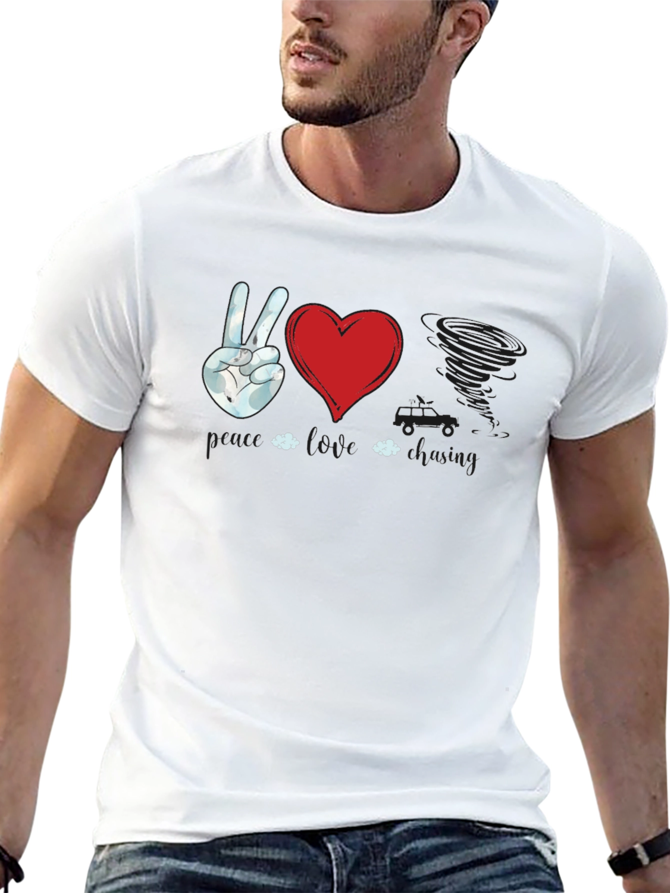 Peace Love Twister T-Shirt | Unique Graphic Tee
