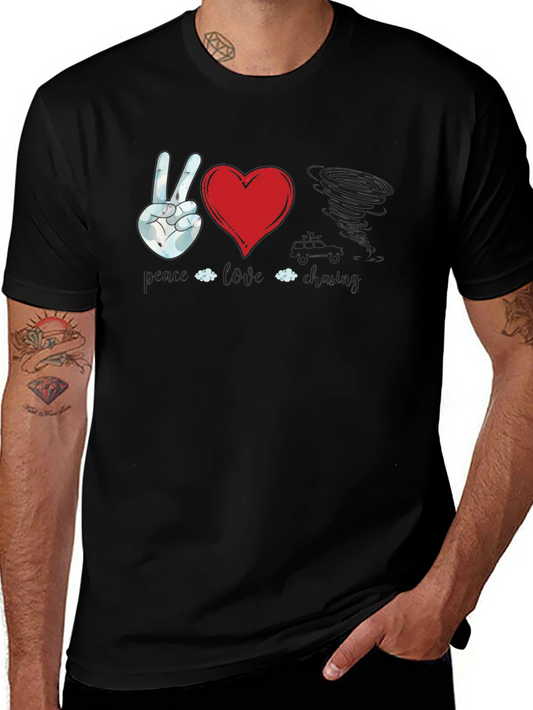 Peace Love Twister T-Shirt | Unique Graphic Tee