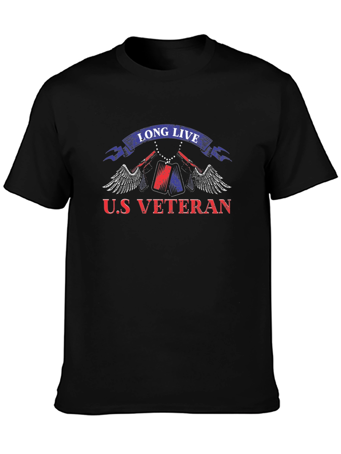 U.S. Veteran Graphic Print T-Shirt