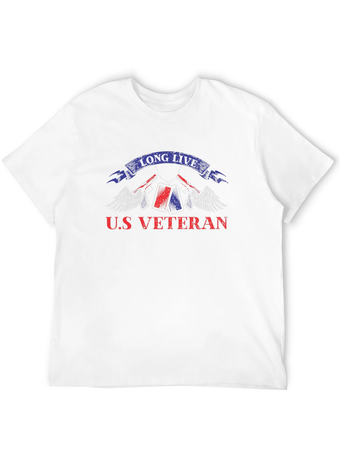 U.S. Veteran Graphic Print T-Shirt