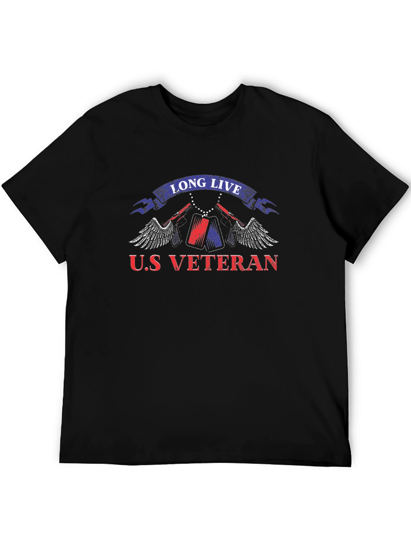 U.S. Veteran Graphic Print T-Shirt