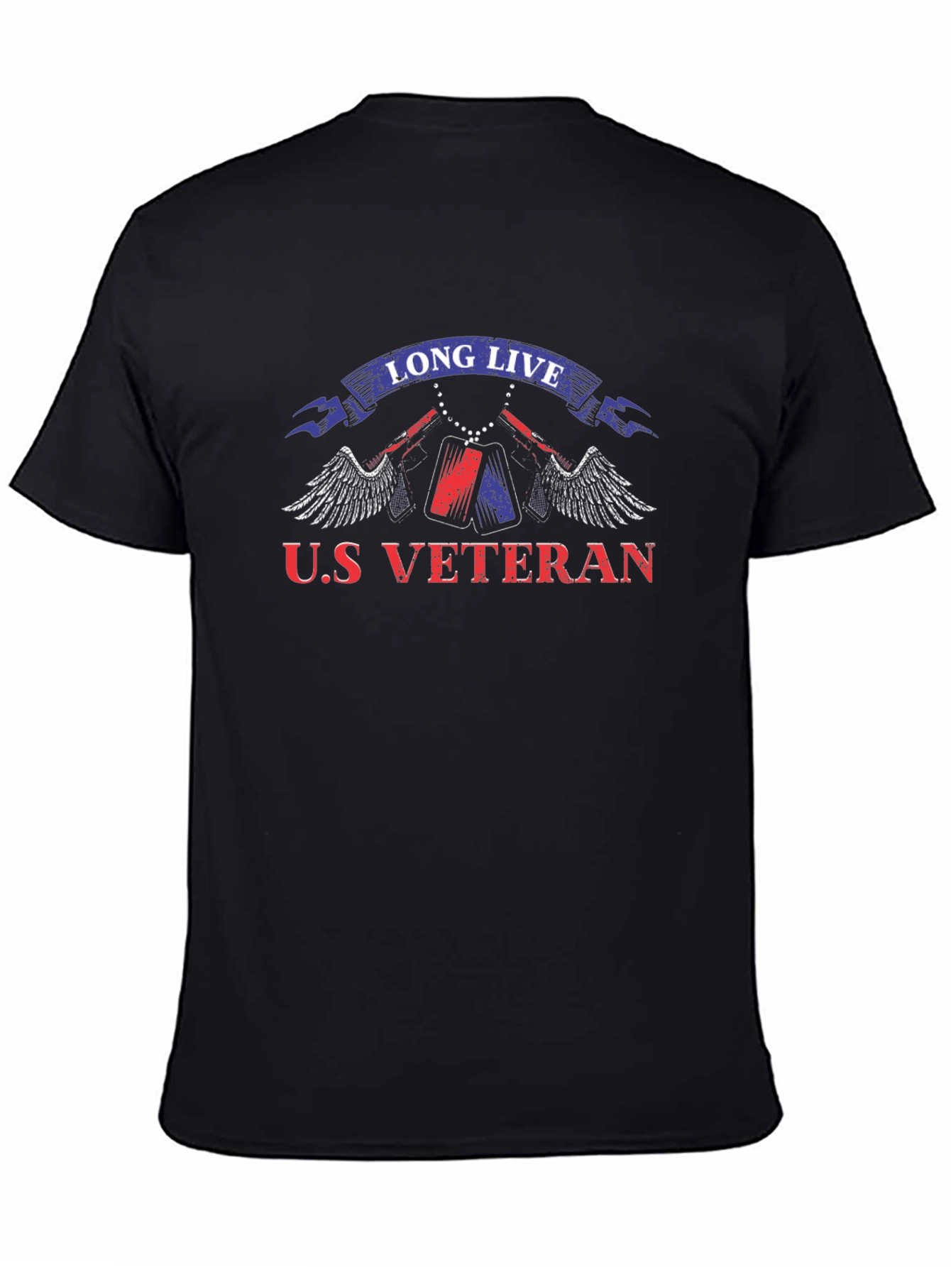 U.S. Veteran Graphic Print T-Shirt