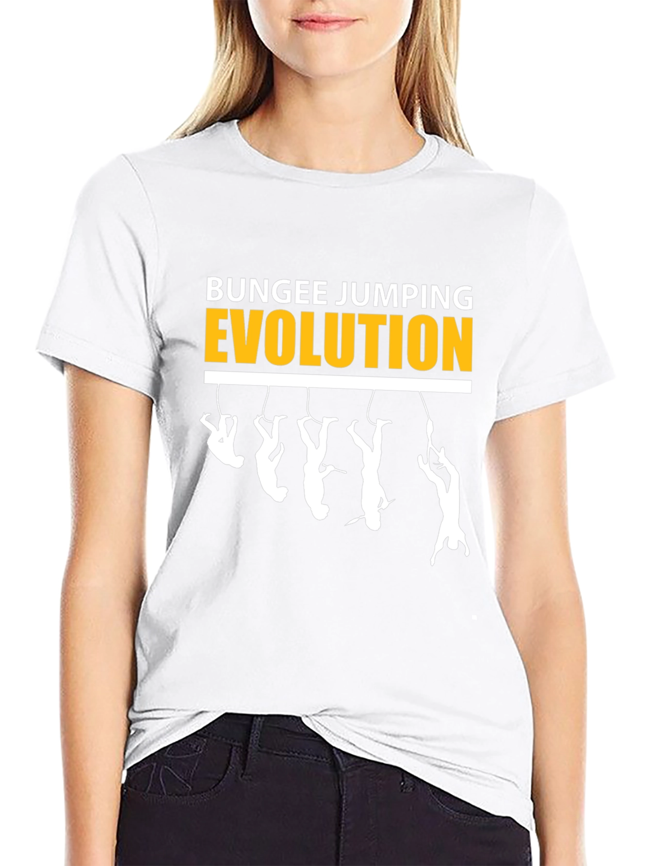 Bungee Jumping Evolution Graphic T-Shirt