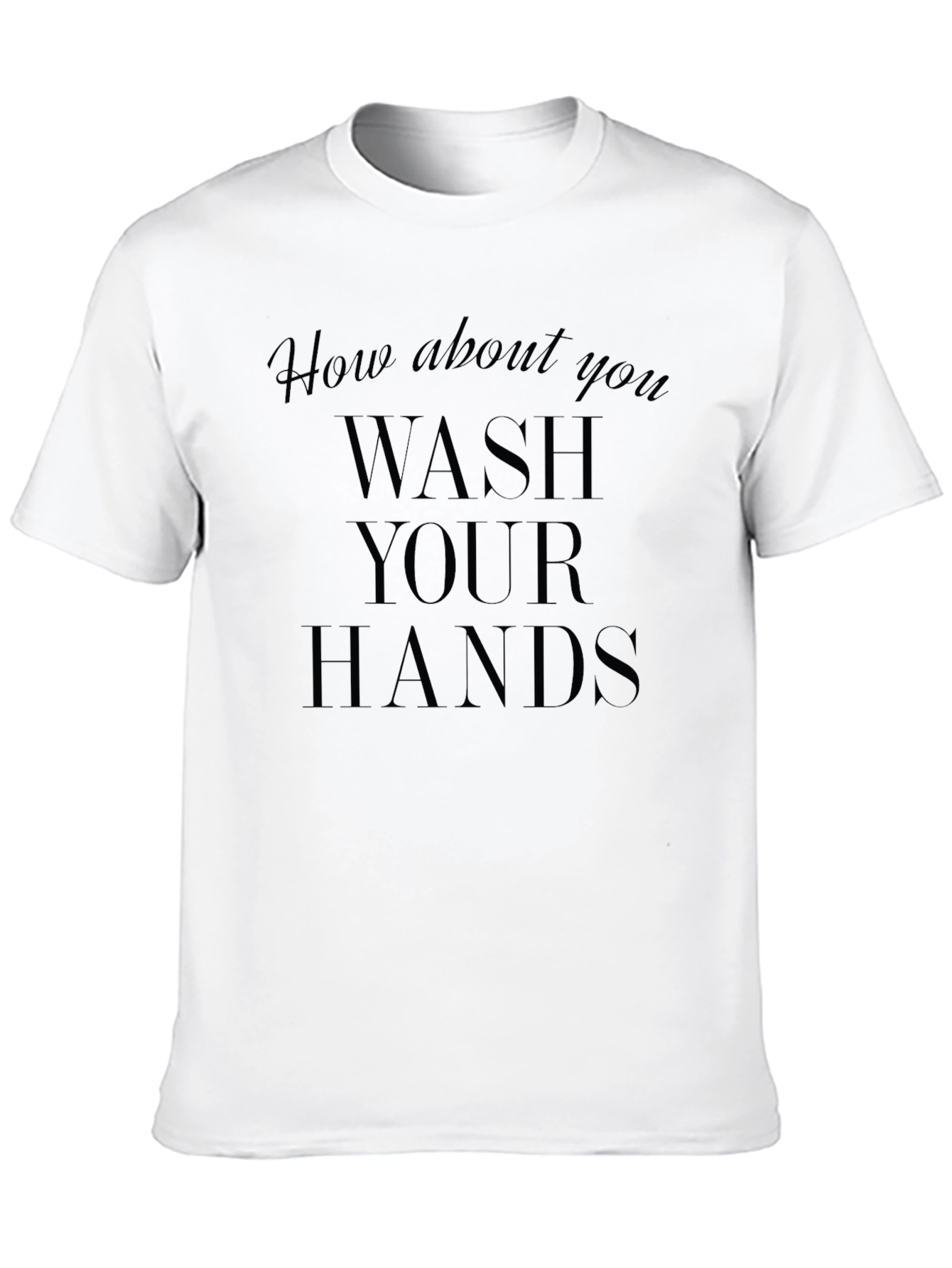 Wash Your Hands Graphic Tee - Black T-Shirt